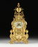 A FRENCH RENAISSANCE REVIVAL GILT BRONZE MANTLE CLOCK,
