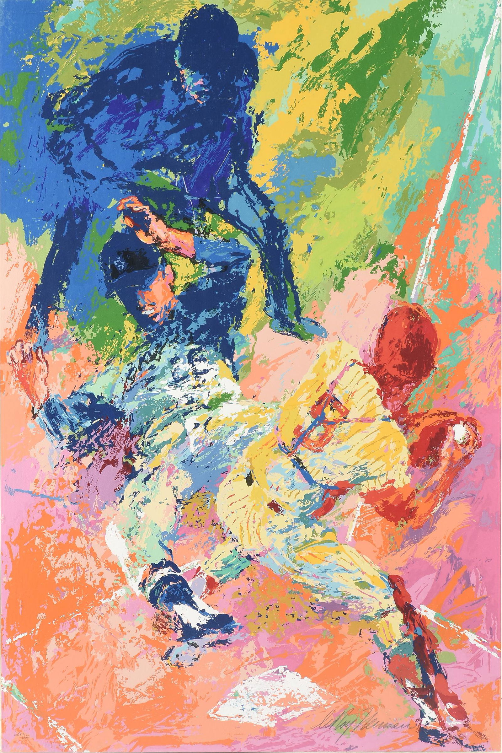 LEROY NEIMAN (American 1921-2012) A PRINT, "Sliding (1 of 11)