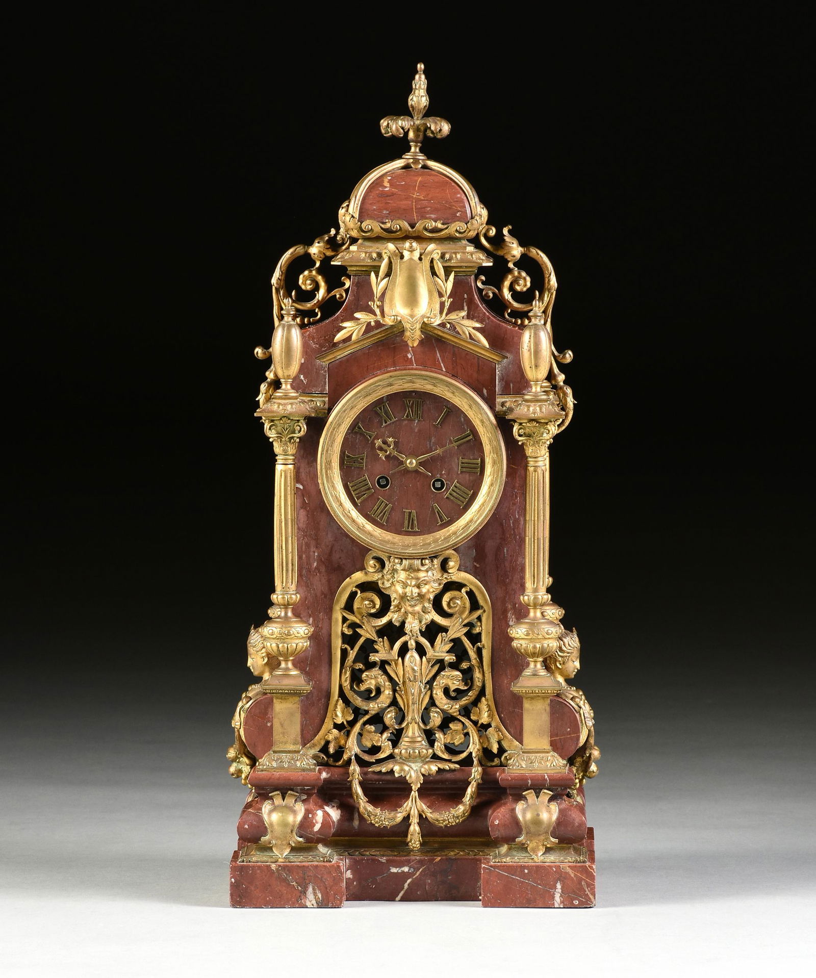 A RENAISSANCE REVIVAL ORMOLU MOUNTED ROUGE GRIOTTE (1 of 11)