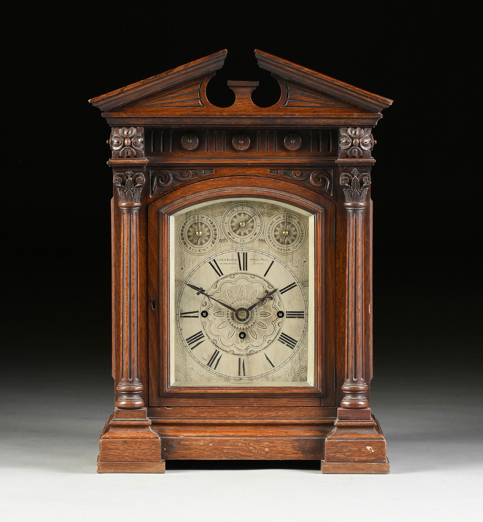 A NEOCLASSICAL REVIVAL OAK "WESTMINSTER CHIME ON EIGHT (1 of 9)