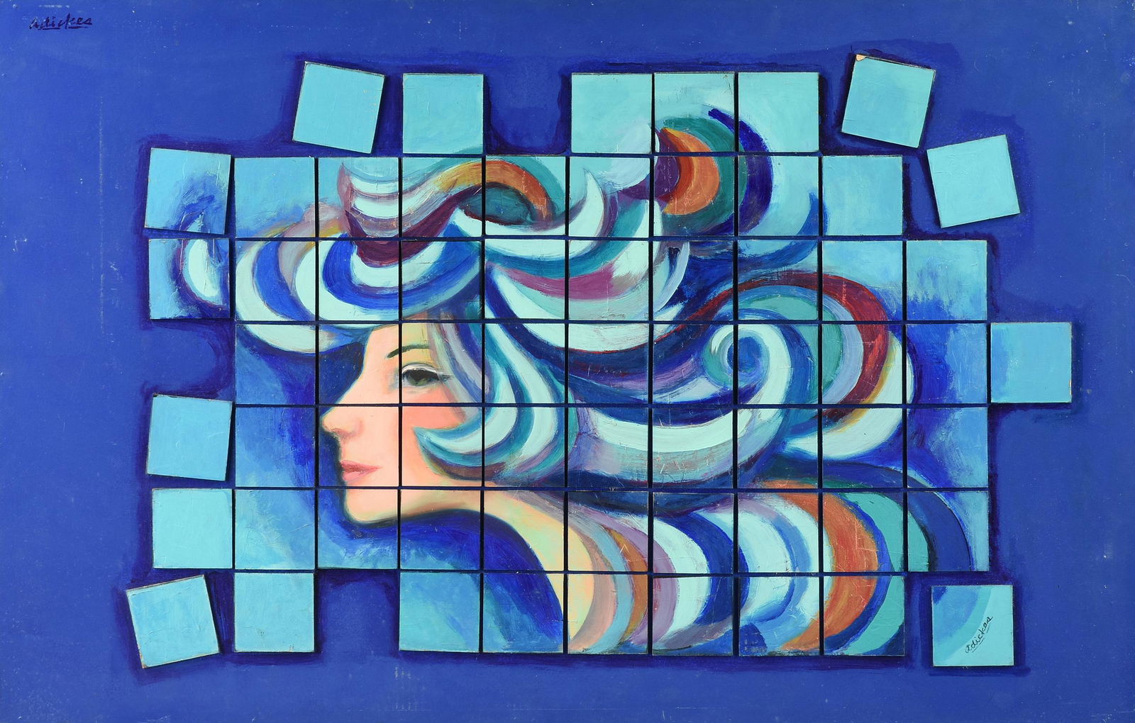 DAVID ADICKES (American/Texas b. 1927) A PAINTING, "My (1 of 16)