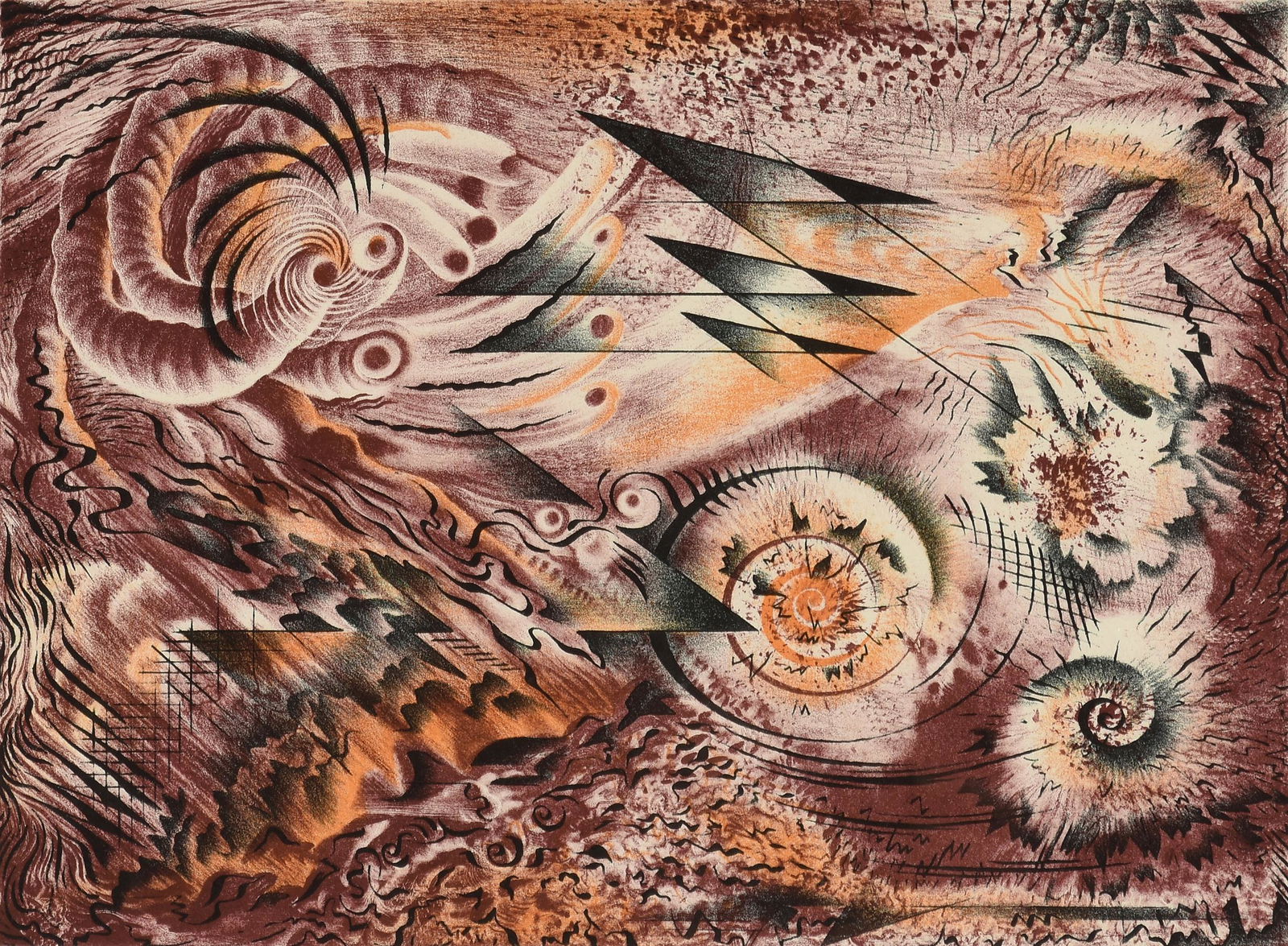 ALEXANDRE HOGUE (American/Texas 1898-1994) A PRINT, (1 of 10)