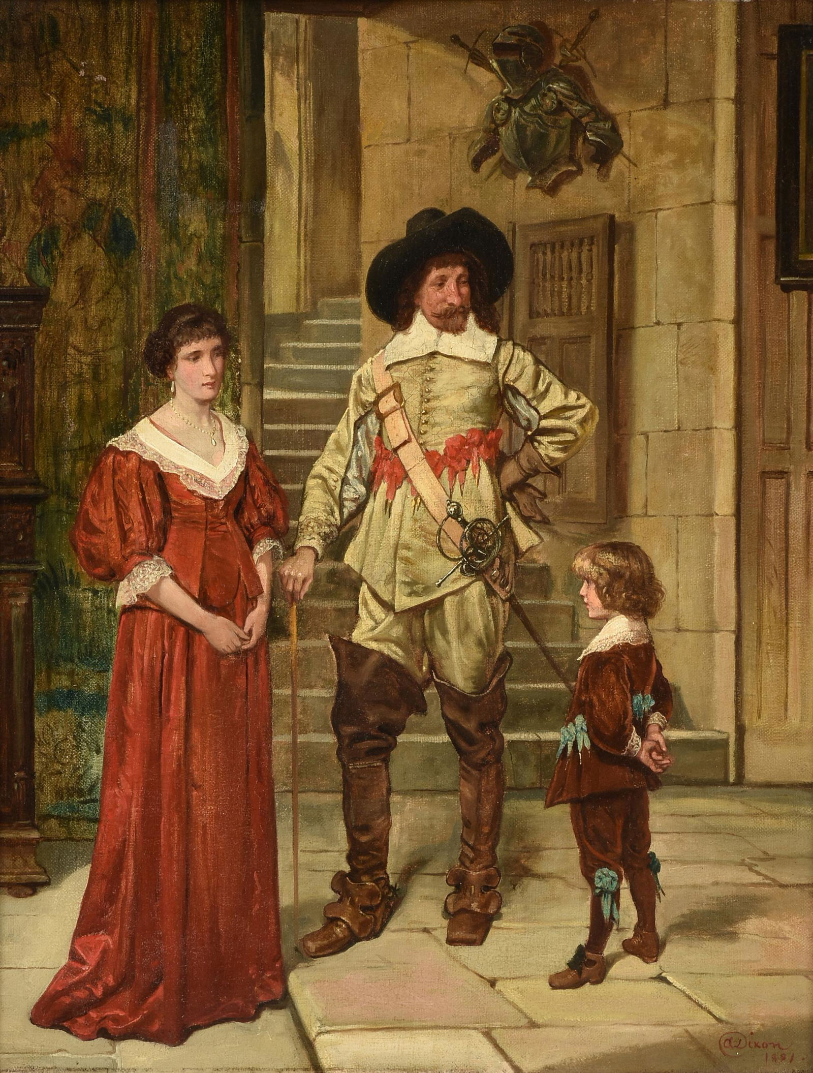 ALFRED DIXON (British 1842-1919) A PAINTING, "The (1 of 18)