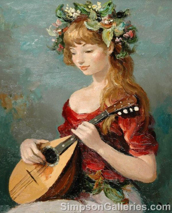 MARCEL DYF (French 1899 - 1985) A PAINTING, "Claud: MARCEL DYF (French 1899 - 1985) A PAINTING, "Claudine Aux Fleurs," oil on canvas, signed L/R. 22" x 18". Framed.