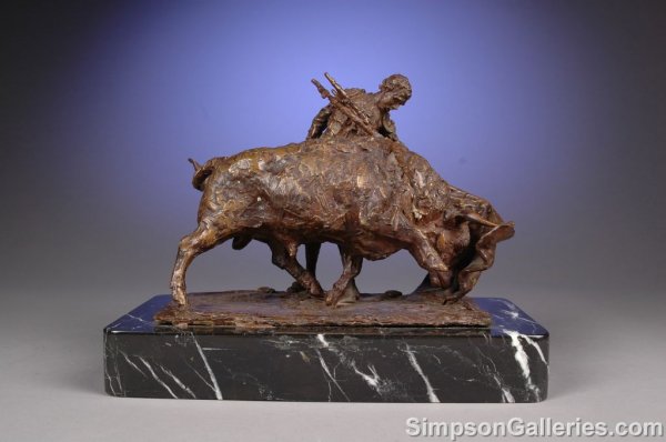 HUMBERTO PERAZA (Mexican b. 1925) A BRONZE SCULP
