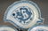 144: A CHINESE BLUE AND WHITE PORCELAIN LEAF FORM DISH, - 2