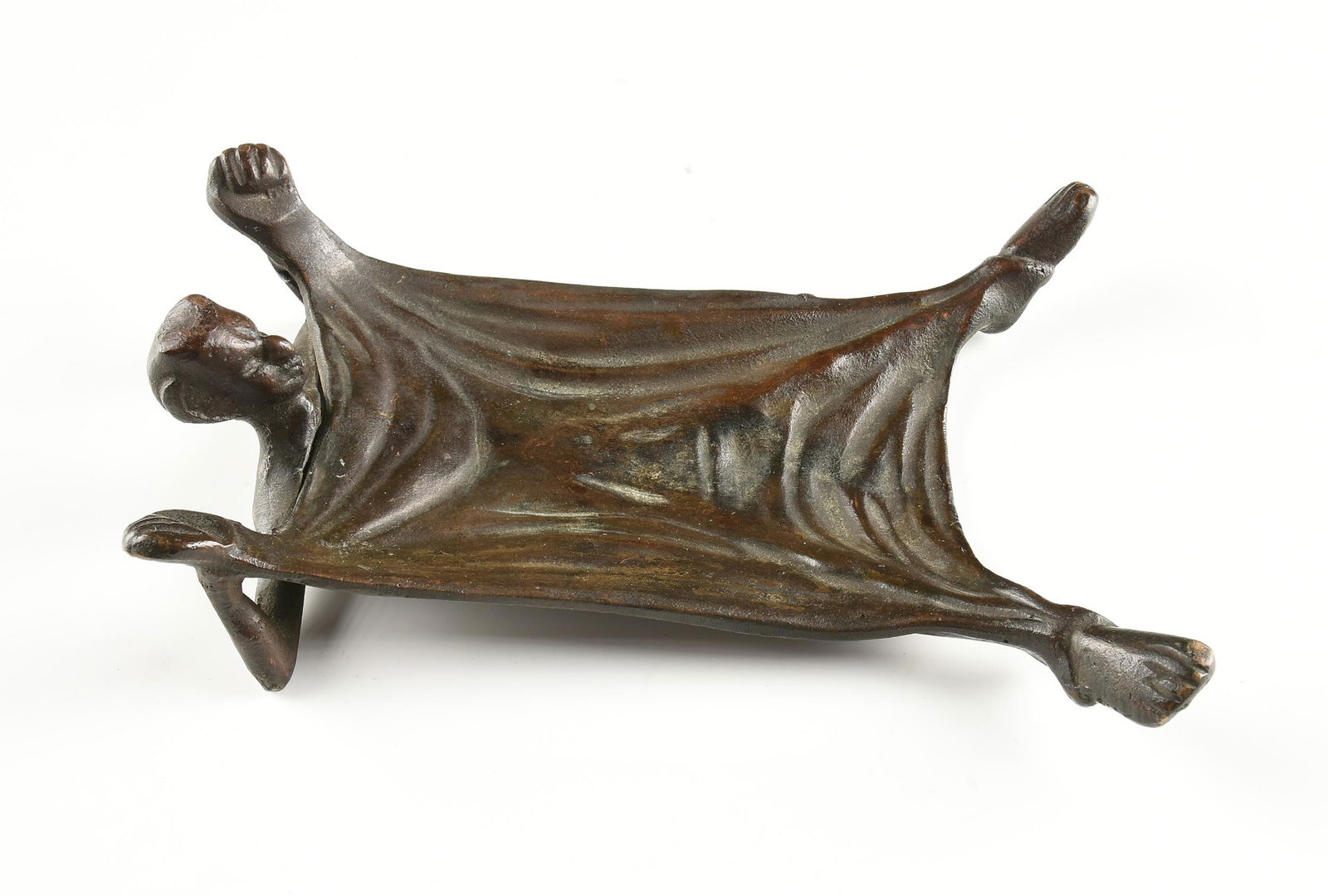 AN AMERICAN BRONZE DEVIL CARD HOLDER, MANUFACTURE (1 of 10)