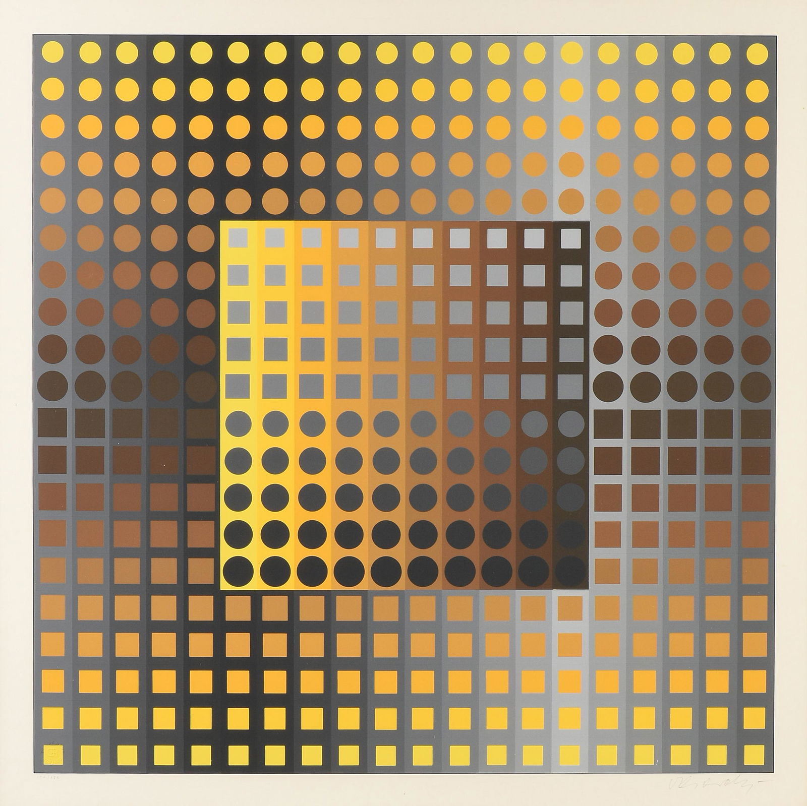 VICTOR VASARELY (Hungarian 1906-1997) A PRINT, FROM (1 of 10)