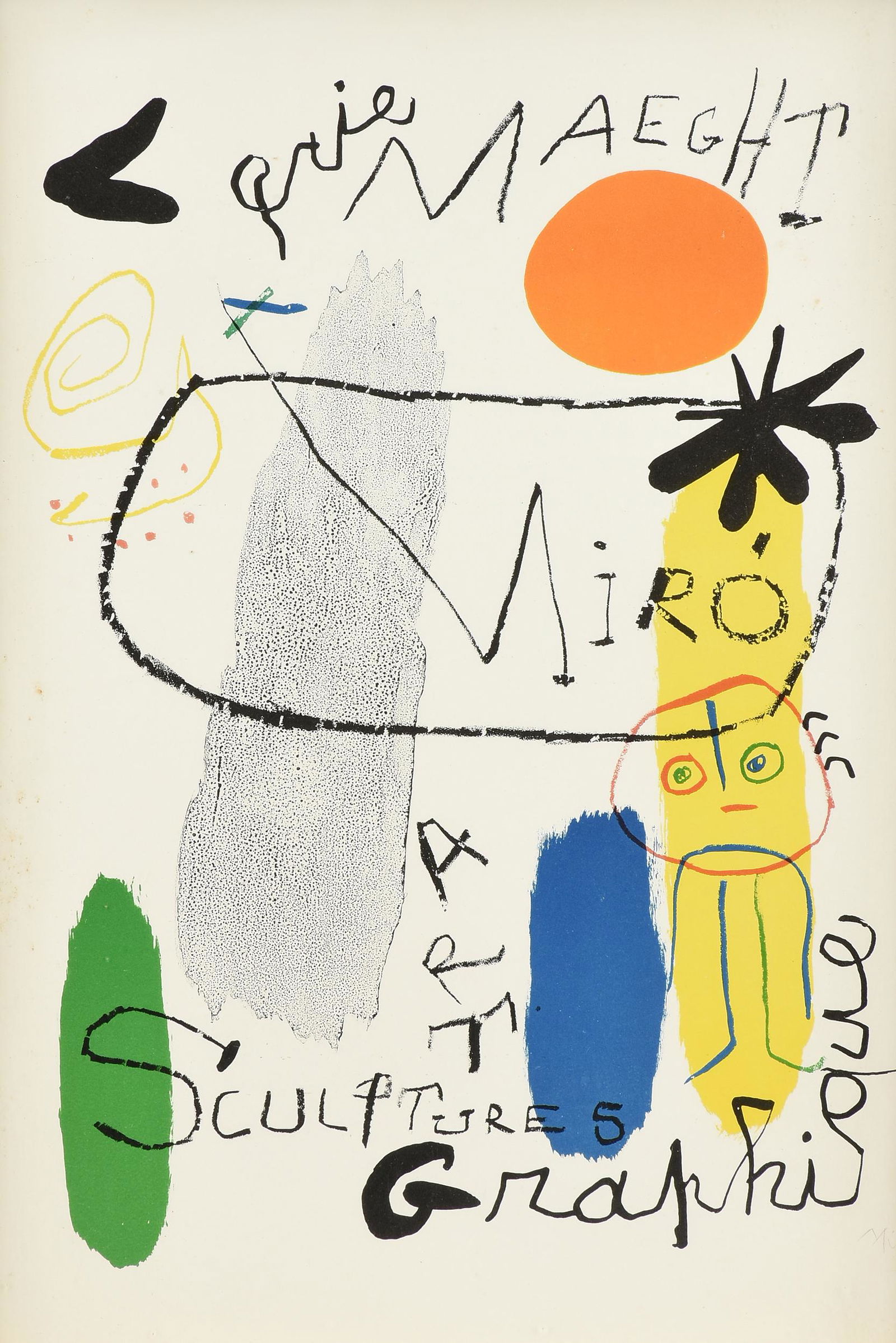 JOAN MIRO (Spanish 1893-1983) A PRINT, "Galerie Maeght: (1 of 12)