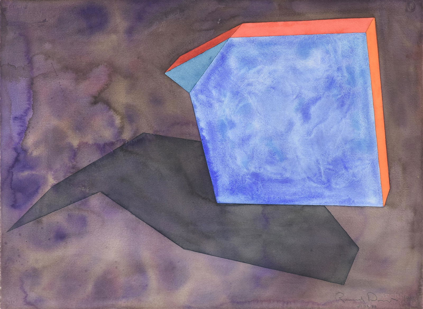 RONALD DAVIS (American b. 1937) A PAINTING, "Bent (1 of 13)