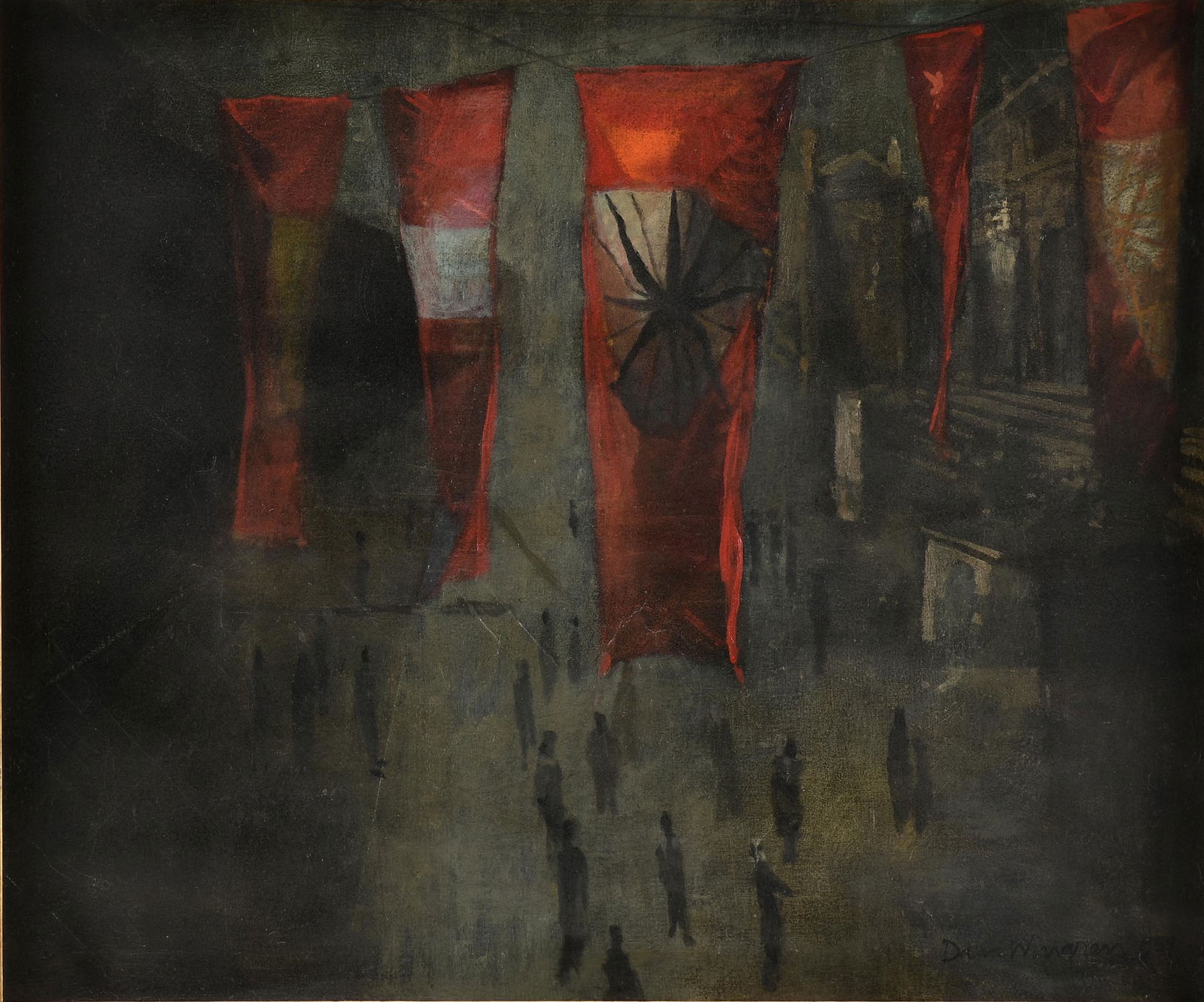 DAN WINGREN (American/Texas 1923-1998) A PAINTING, "Bad (1 of 15)