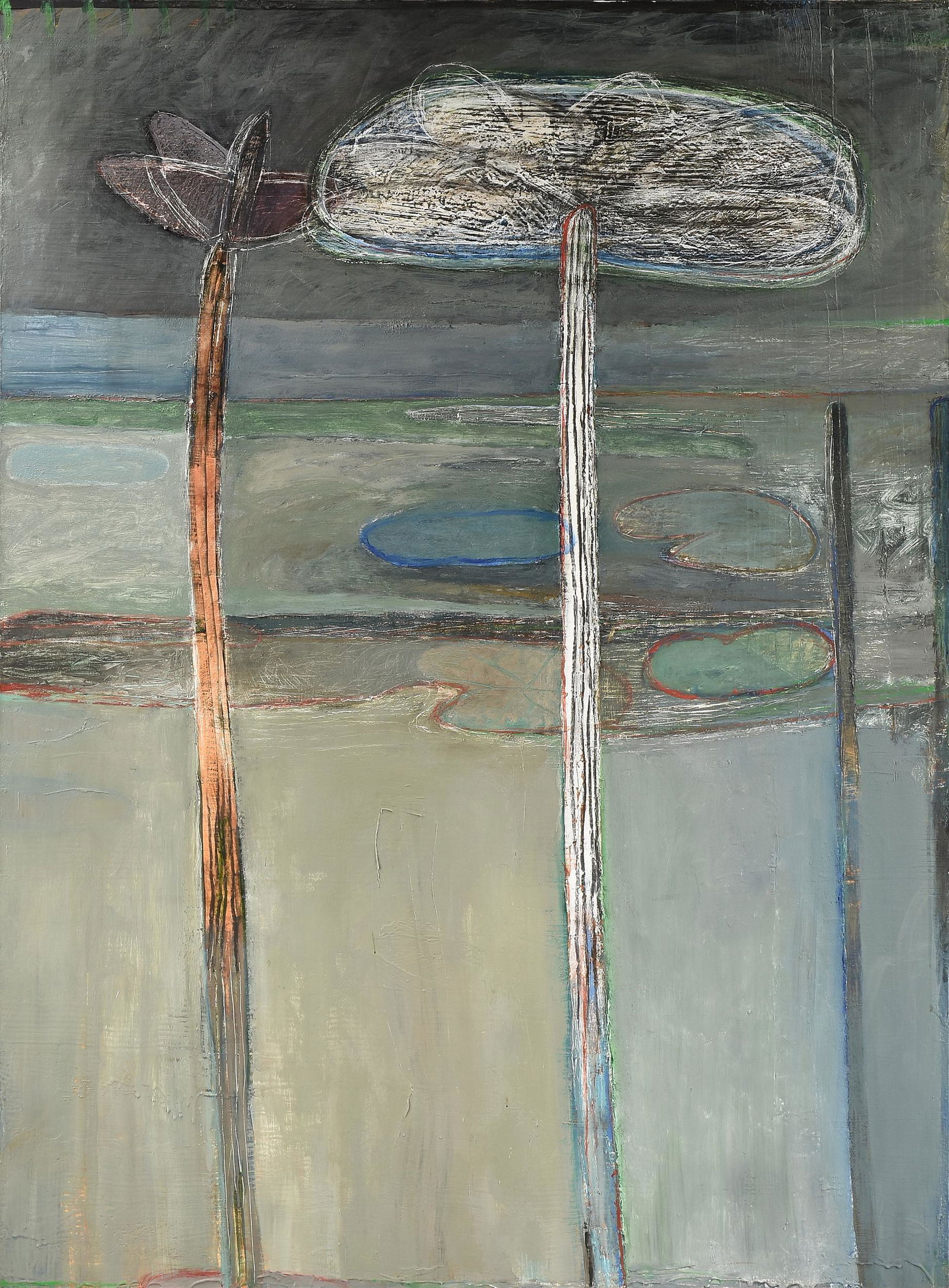 JOSEPH ALMYDA (American 1927-2011) A PAINTING, "Water (1 of 17)