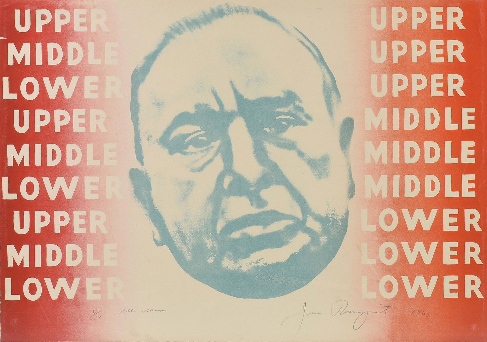 JAMES ROSENQUIST (American 1933-2017) A PRINT, (1 of 9)