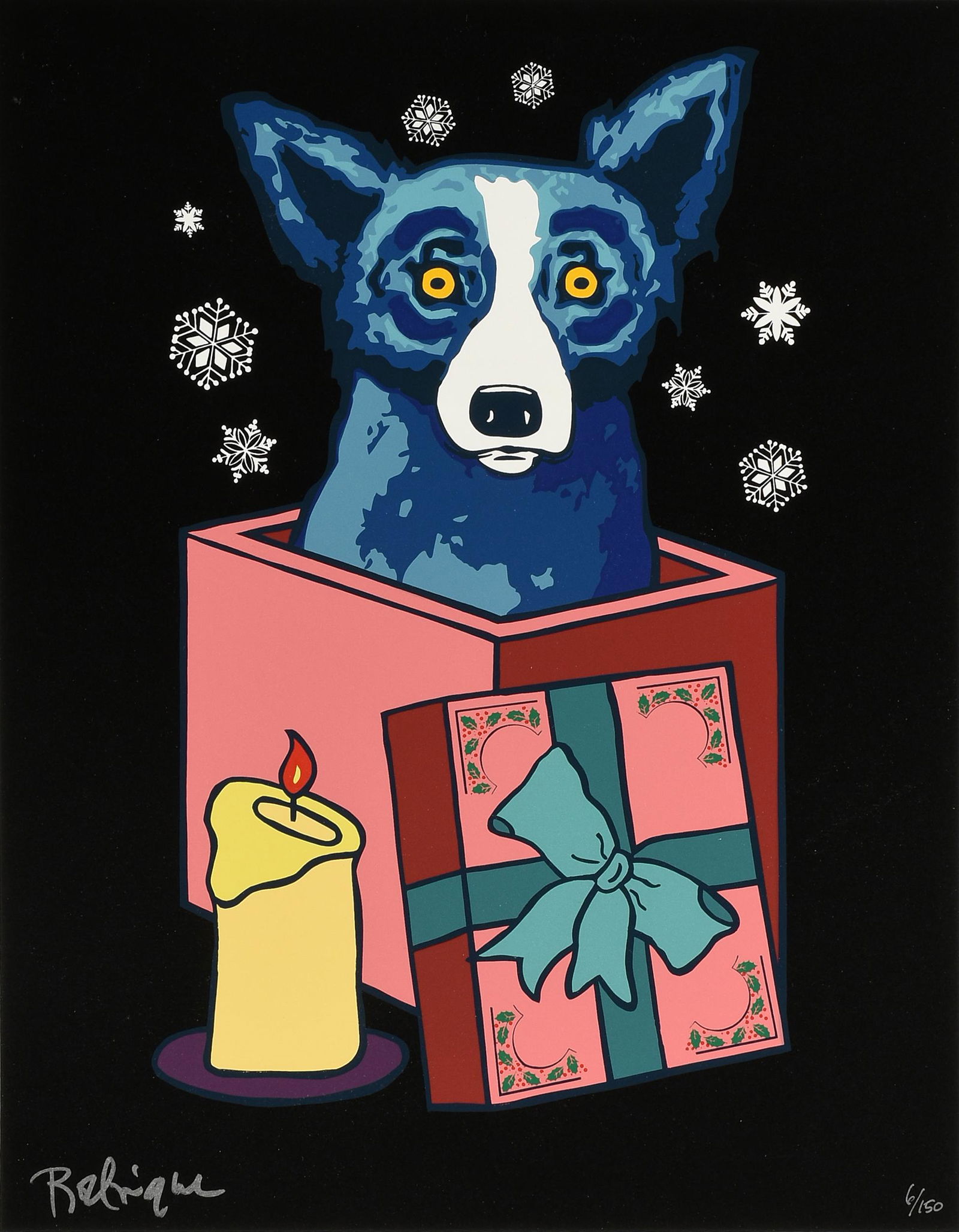 GEORGE RODRIGUE (American/Louisiana 1944-2013) A PRINT, (1 of 9)