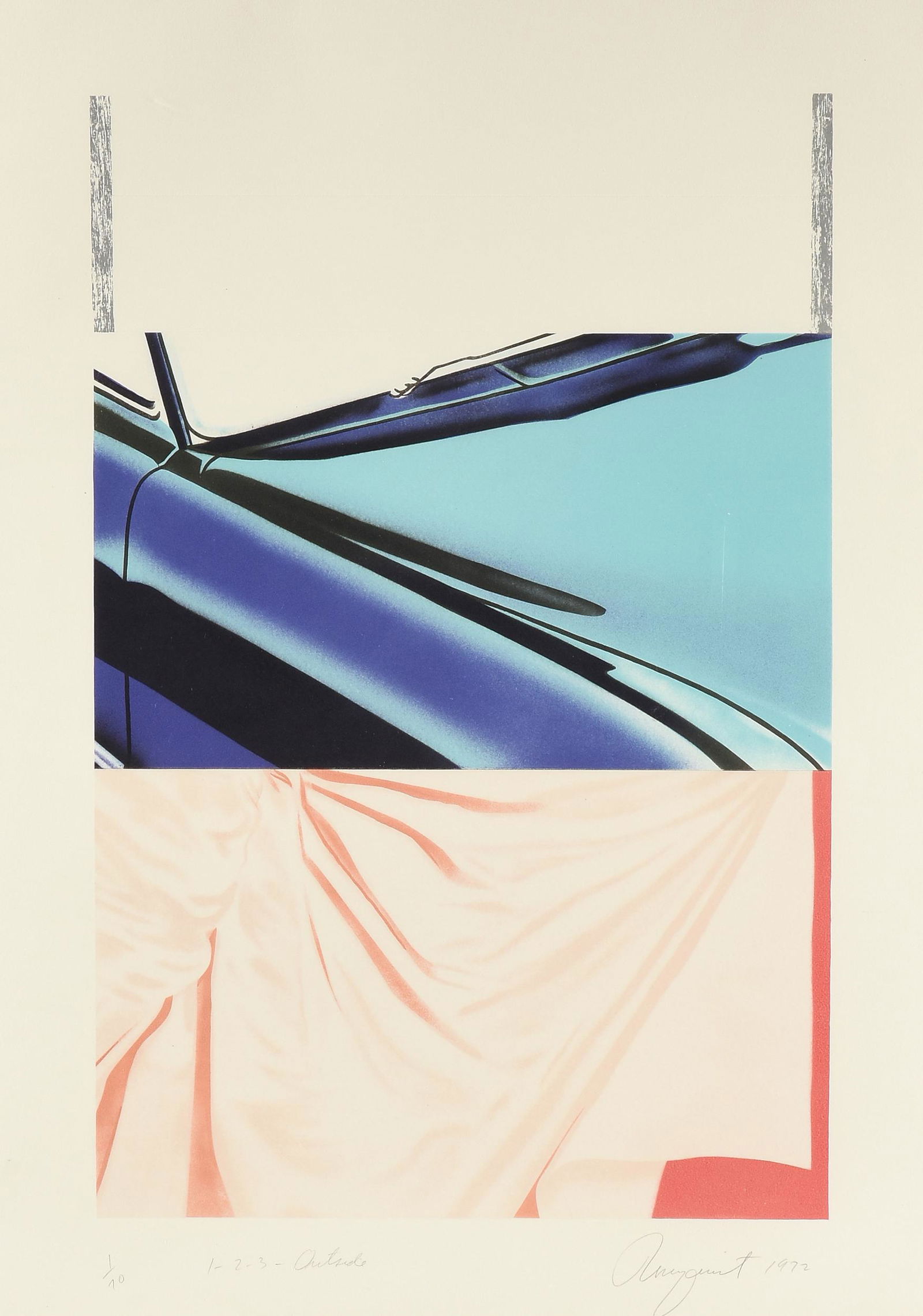 JAMES ROSENQUIST (American 1933-2017) A PRINT, "1,2,3 (1 of 16)