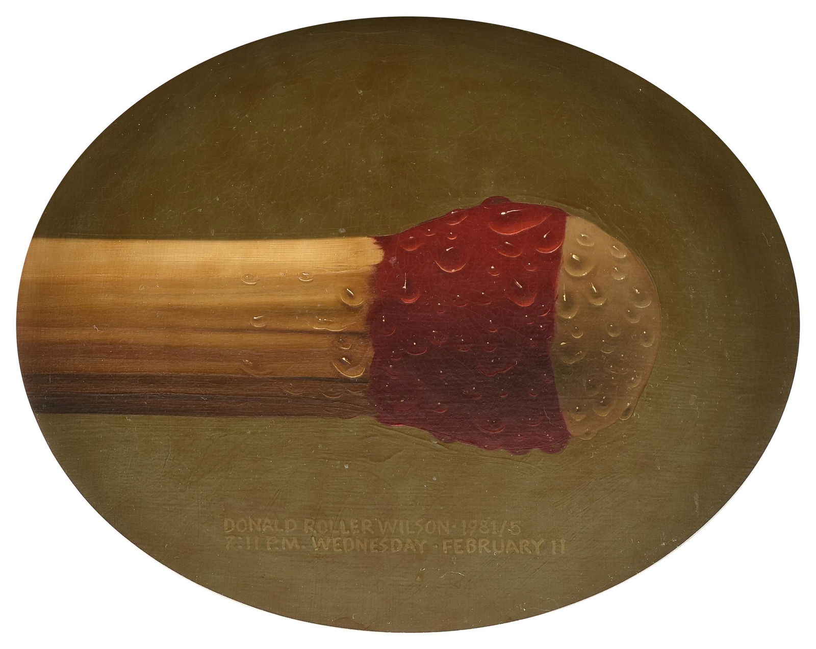 DONALD ROLLER WILSON (American b. 1938) A PAINTING, (1 of 7)