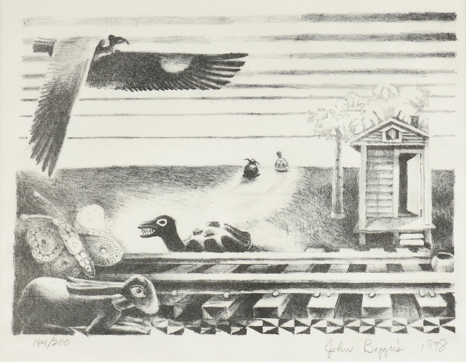 JOHN THOMAS BIGGERS (American/Texas 1924-2001) A PRINT, (1 of 15)