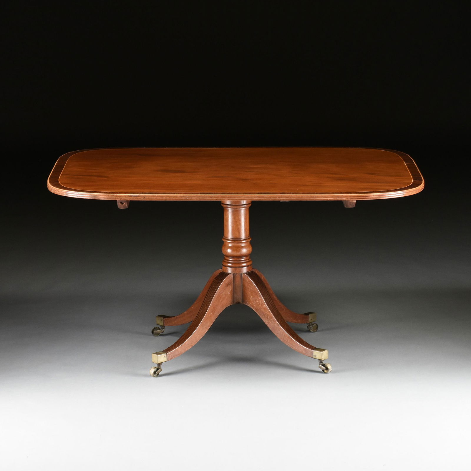 A REGENCY FLAME MAHOGANY AND ROSEWOOD CROSSBANDED (1 of 8)