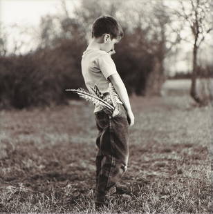 KEITH CARTER (American b. 1948) A PHOTOGRAPH, "Turkey: KEITH CARTER (American b. 1948) A PHOTOGRAPH, "Turkey Feathers," 1996, gelatin silver print, verso signed, titled, dated, and numbered 22/50. 14 1/2" x 14 1/2" Provenance: Estate of Ed Prohaska, San F