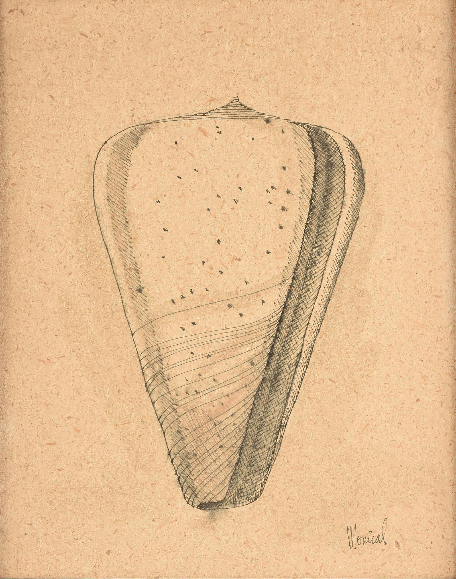 BRUCE MONICAL (American/Texas b. 1936) A DRAWING, (1 of 11)