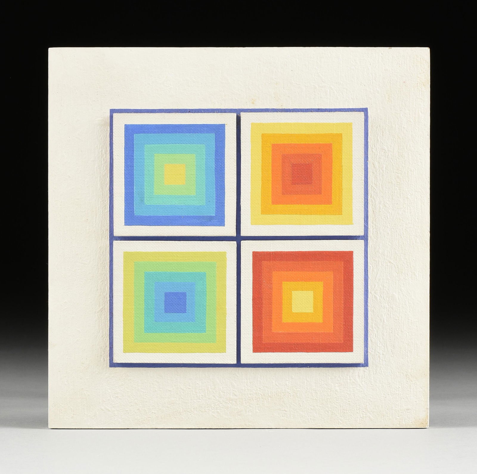 SIBYL EDWARDS (Canadian b. 1944) AN OP ART PAINTING, (1 of 5)