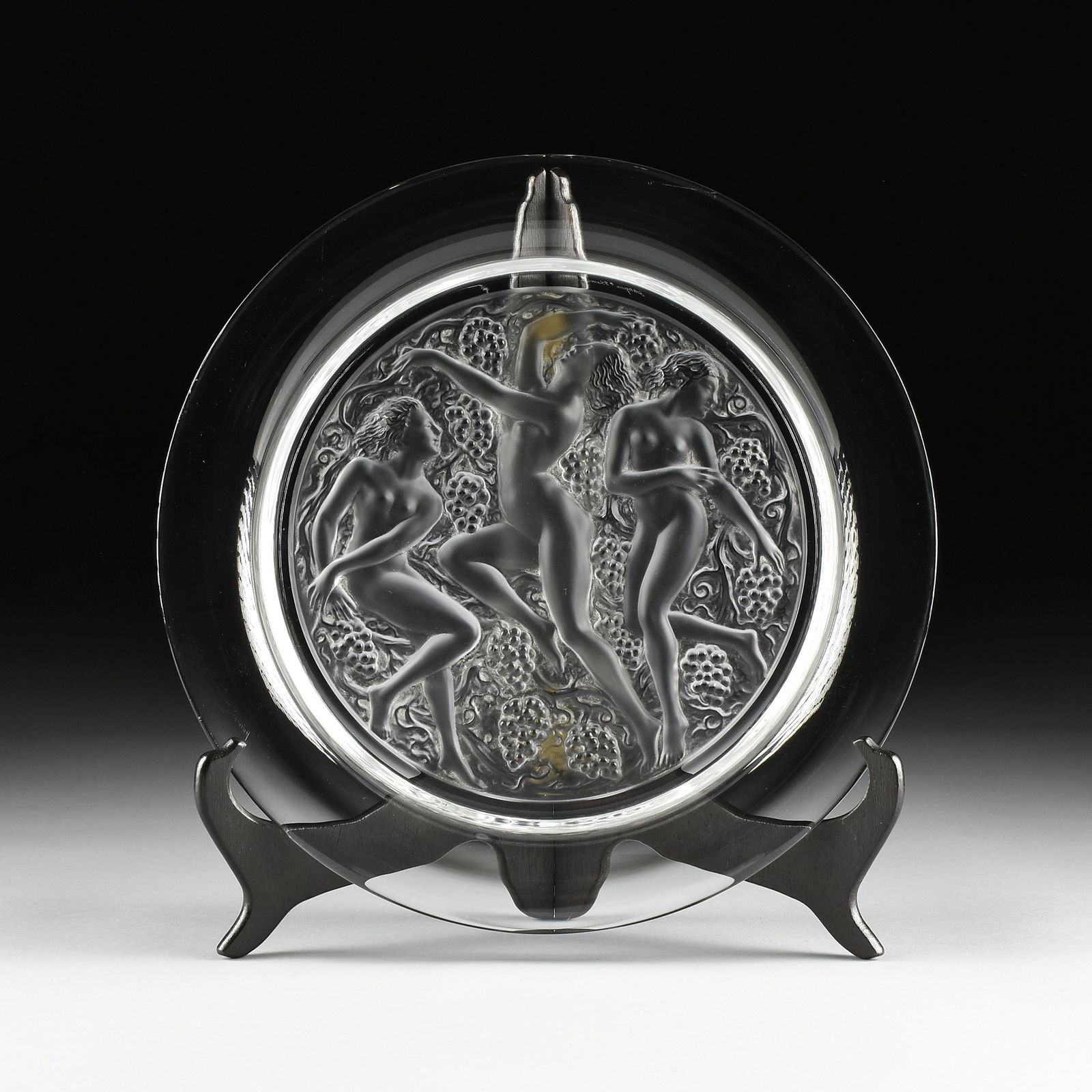 A LALIQUE "CÔTE D'OR" FROSTED AND POLISHED CRYSTAL (1 of 6)
