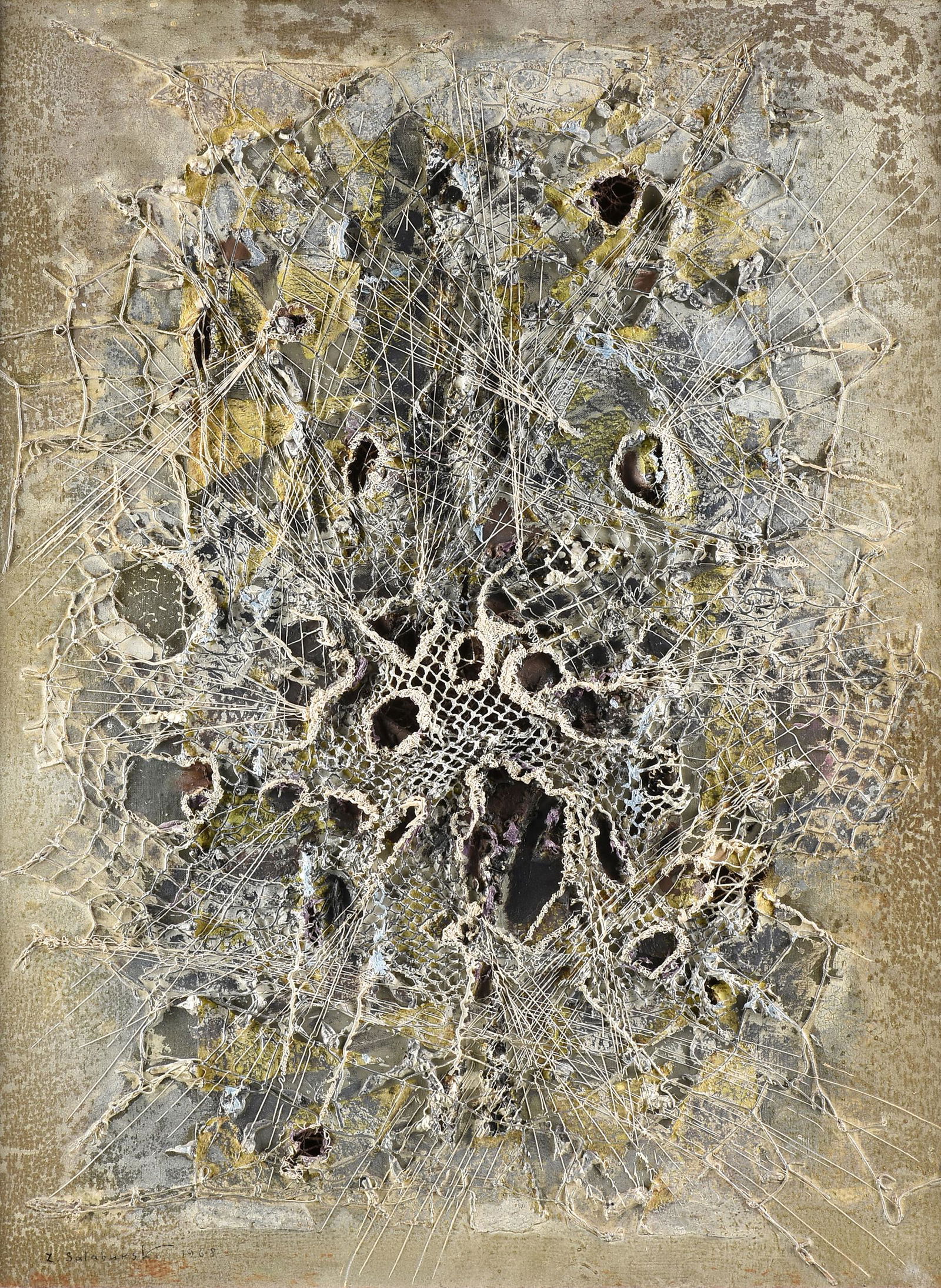 ZDZISLAW SALABURSKI (Polish 1922-2006) A PAINTING, (1 of 14)