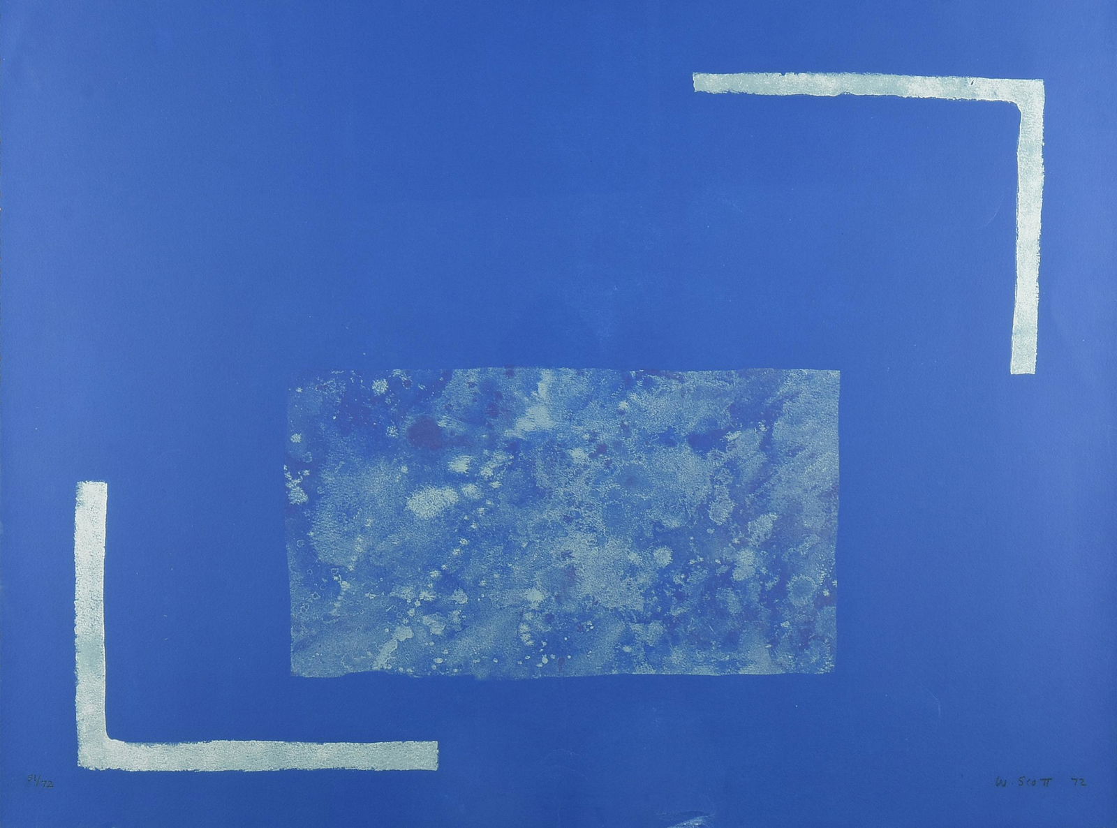 WILLIAM SCOTT (British 1913-1989) A PRINT, "Angles (1 of 7)