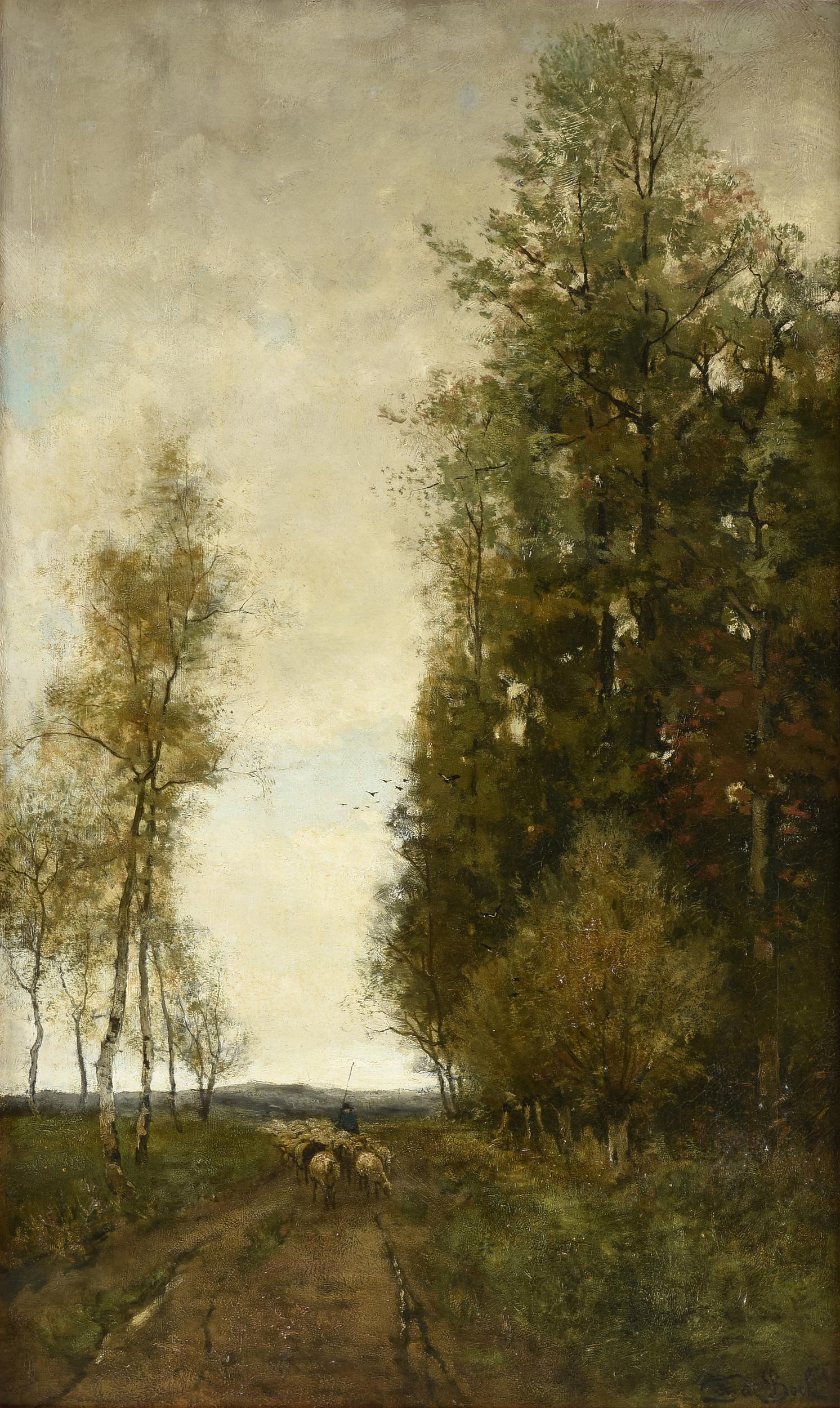THEOPHILE DE BOCK (French 1851-1904) A PAINTING, (1 of 15)
