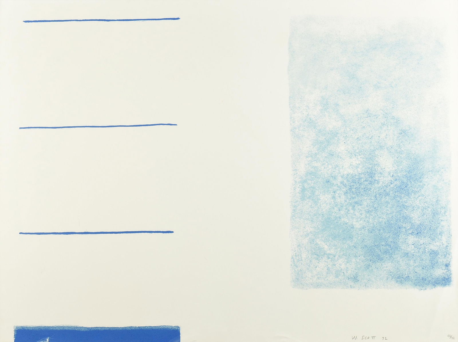 WILLIAM SCOTT (British 1913-1989) A PRINT, "White (1 of 7)