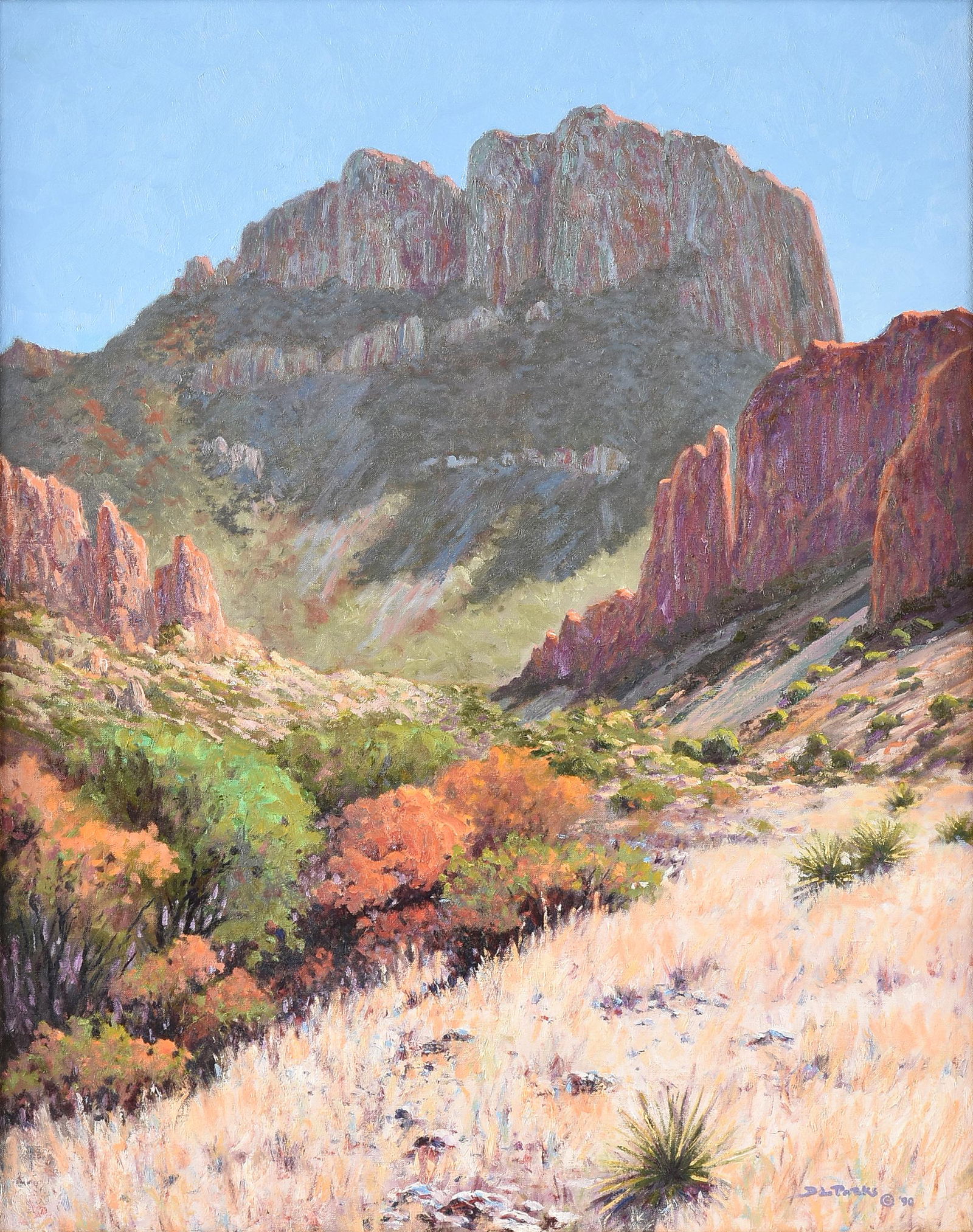 DON PARKS (American/Texas b. 1943) A PAINTING, "El (1 of 13)