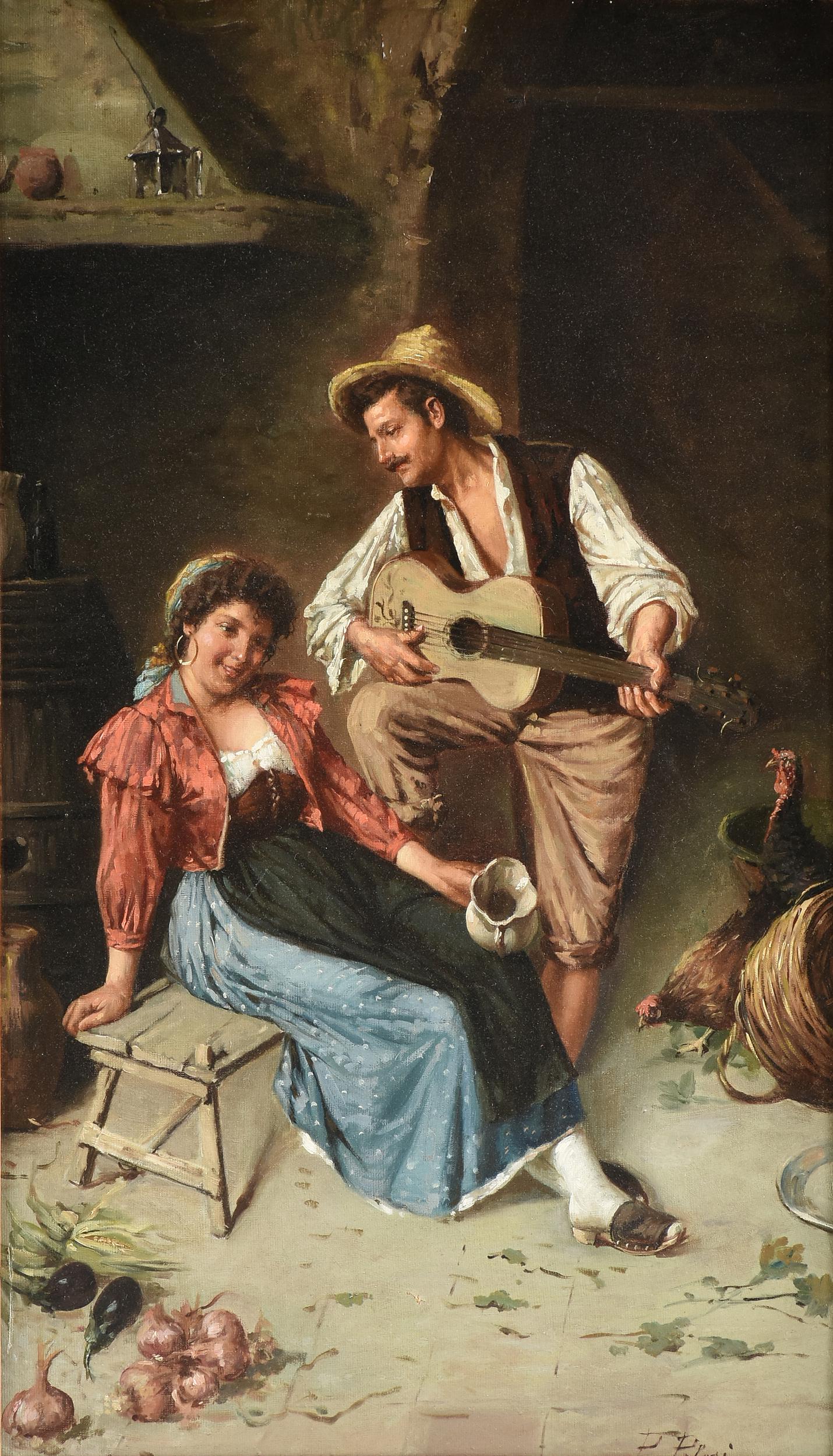 P. PELOSI (Italian 19th Century) A PAINTING, "The (1 of 16)