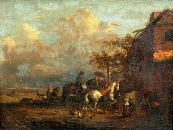 PIETER WOUWERMAN (Haarlam 1623-1682) A PAINTING,