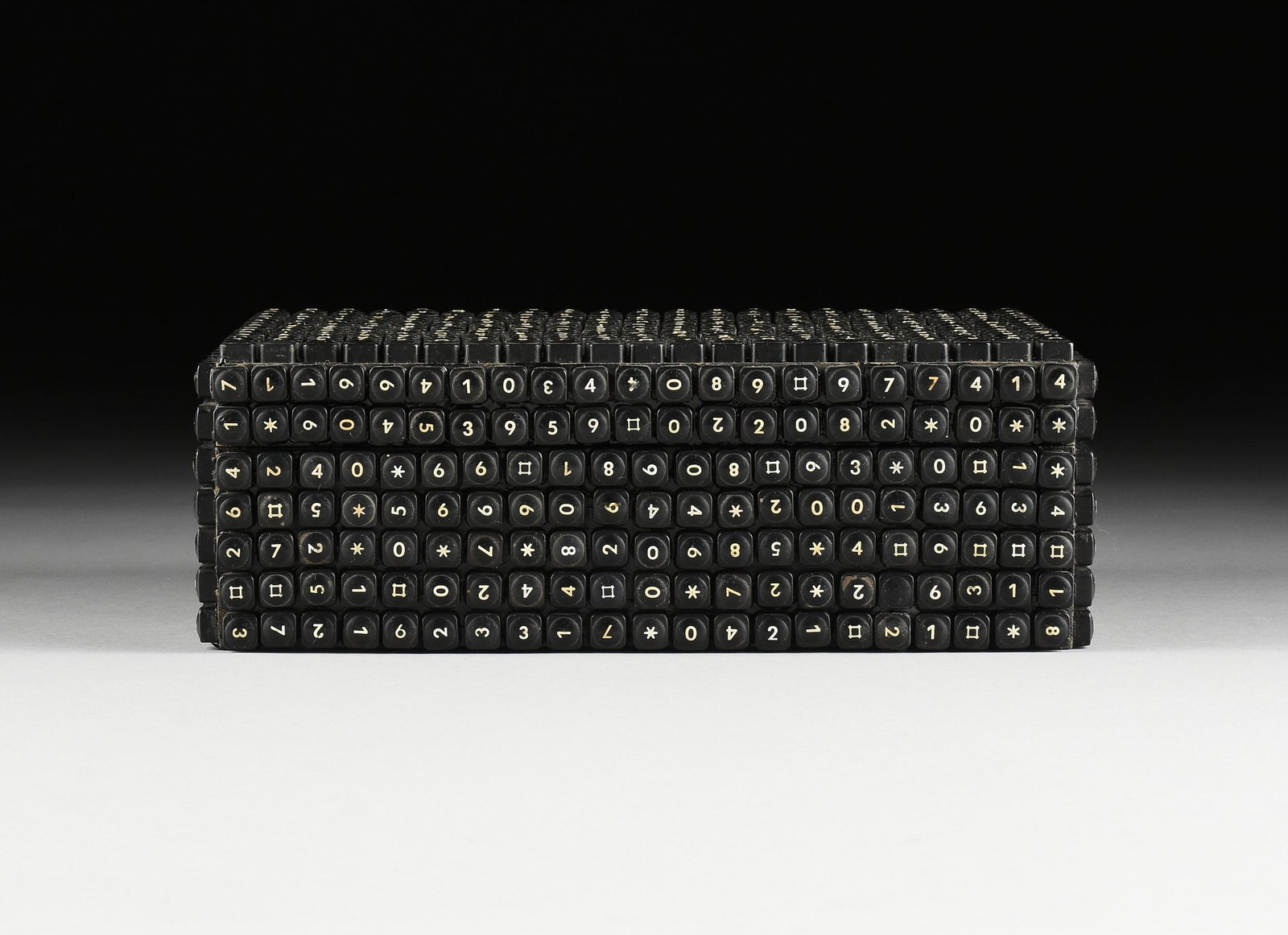 A CONTEMPORARY INDIAN ADDING MACHINE BLACK KEYS (1 of 5)