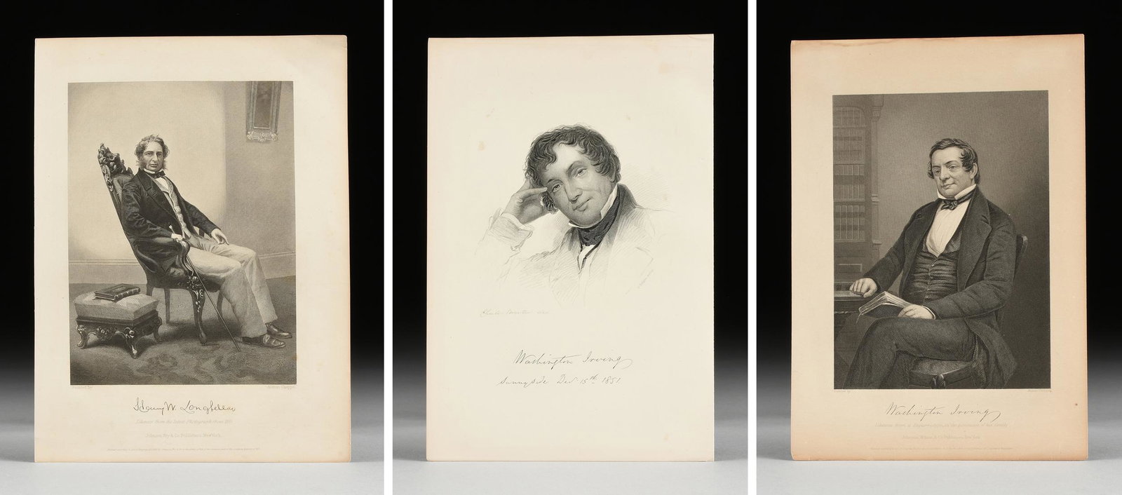 A GROUP OF SIX PORTRAITS OF NOTABLE AMERICAN MEN, 19TH (1 of 14)