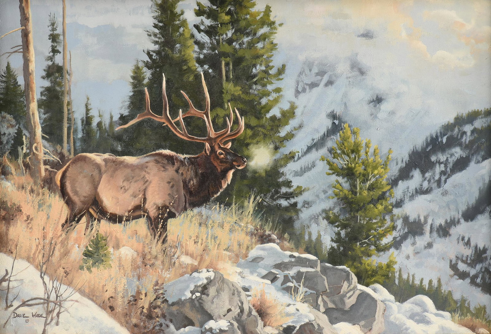 DAVE WADE (American 1952-2019) A PAINTING, "11 Point (1 of 13)