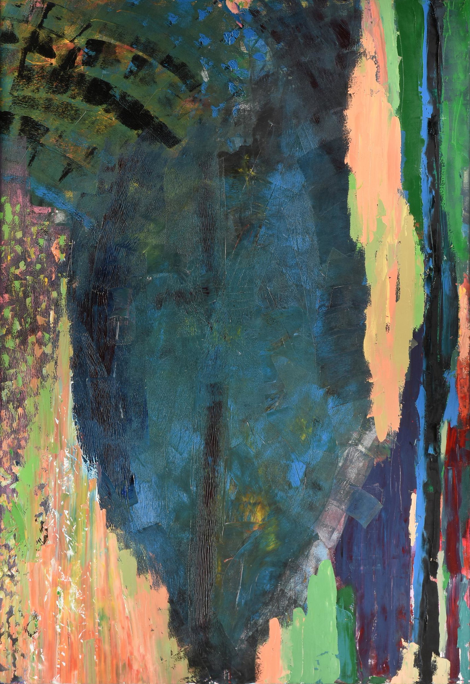 DICK WRAY (American 1933-2011) A PAINTING, "Meditation (1 of 18)