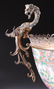 69: AN ANTIQUE GILT BRONZE MOUNTED CHINESE EXPORT ROSE - 3
