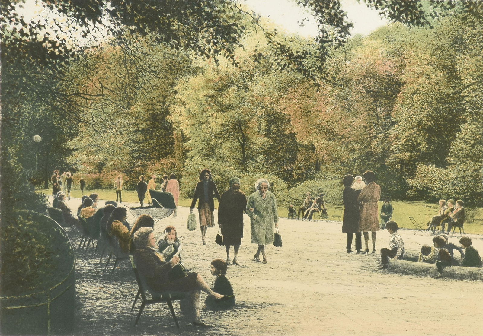 HAROLD ALTMAN (American 1924-2003) A PRINT, "Parc (1 of 16)