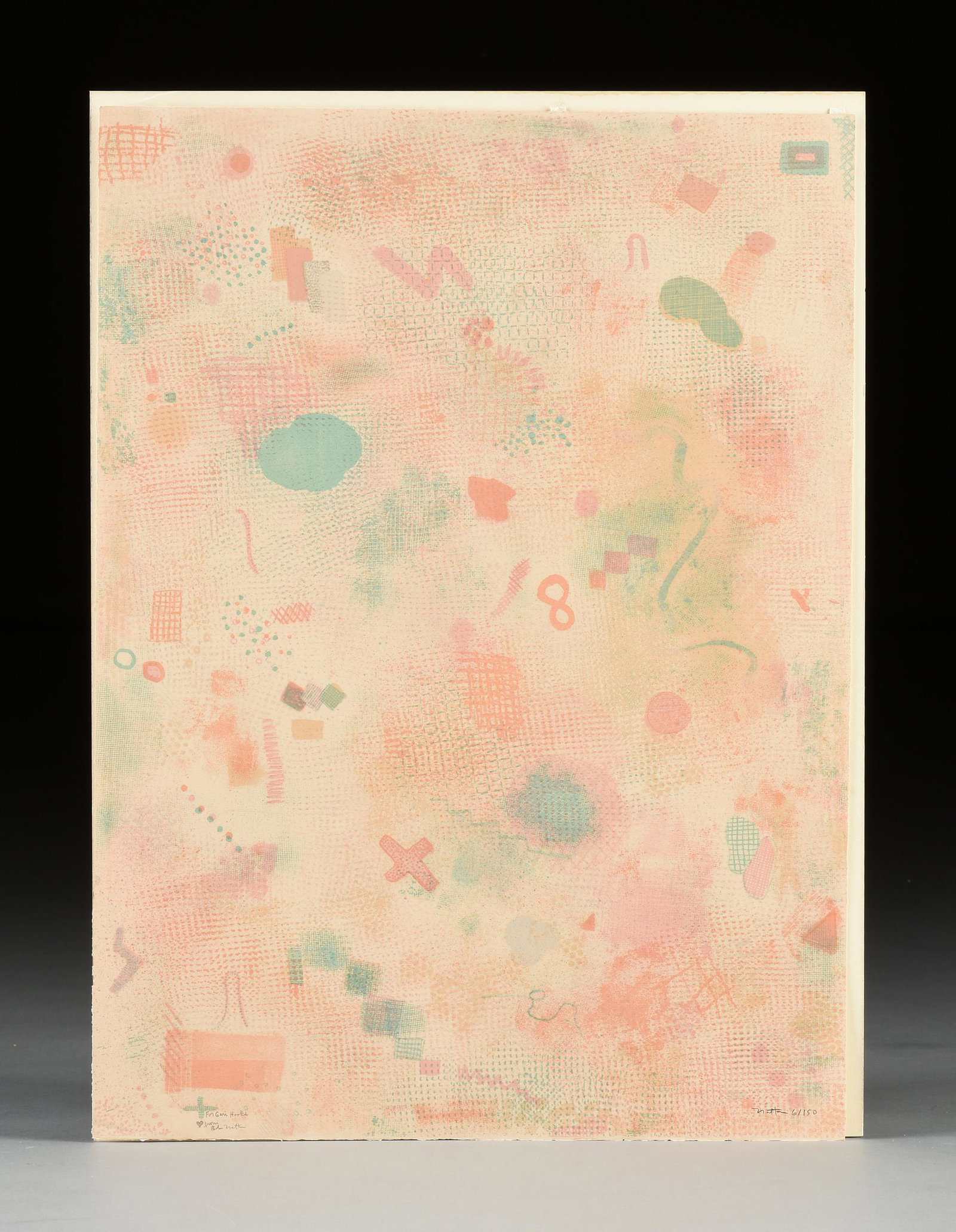 ROBERT NATKIN (American 1930-2010) AN ABSTRACT PRINT (1 of 13)