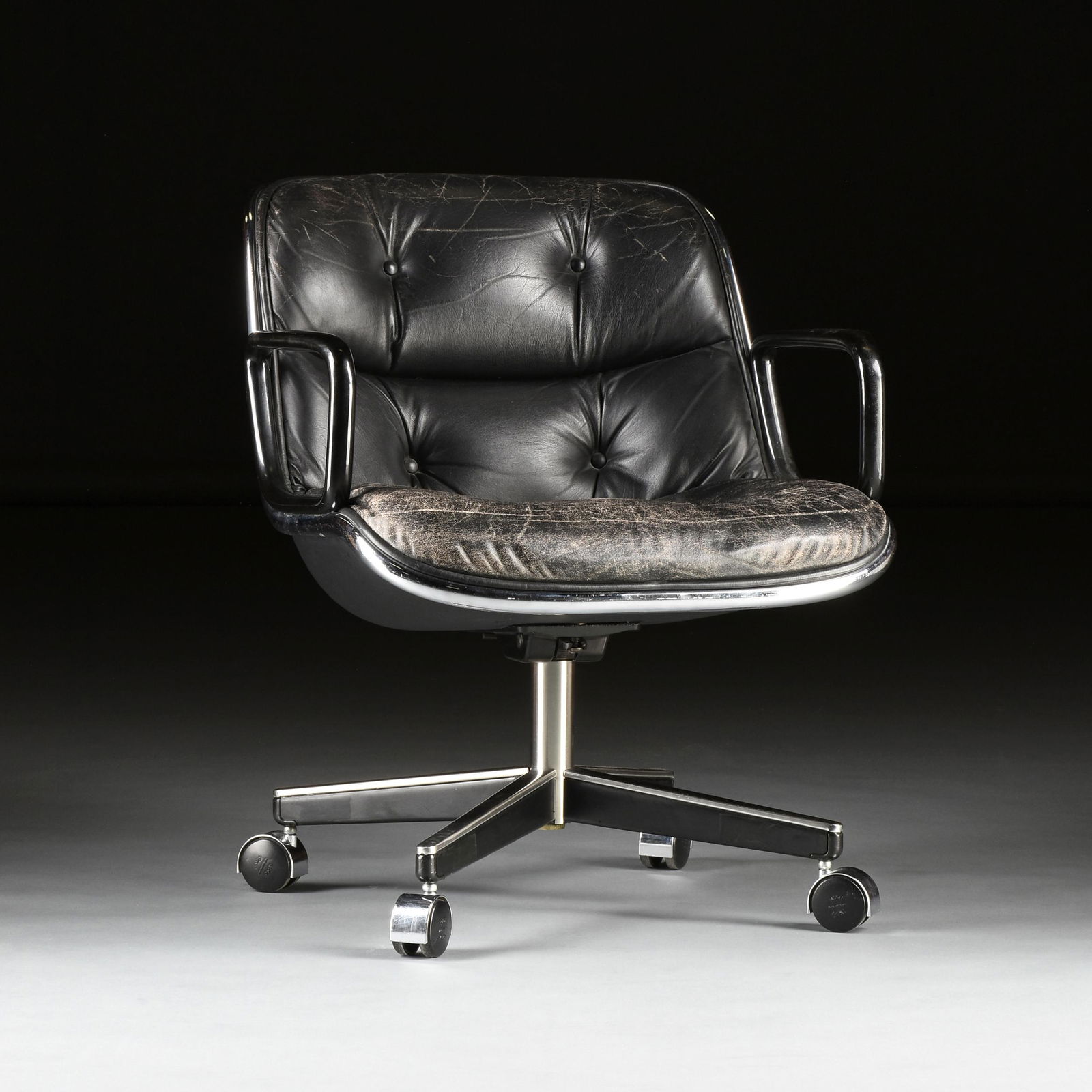 CHARLES POLLOCK (American 1930-2013) AN OFFICE CHAIR, (1 of 7)