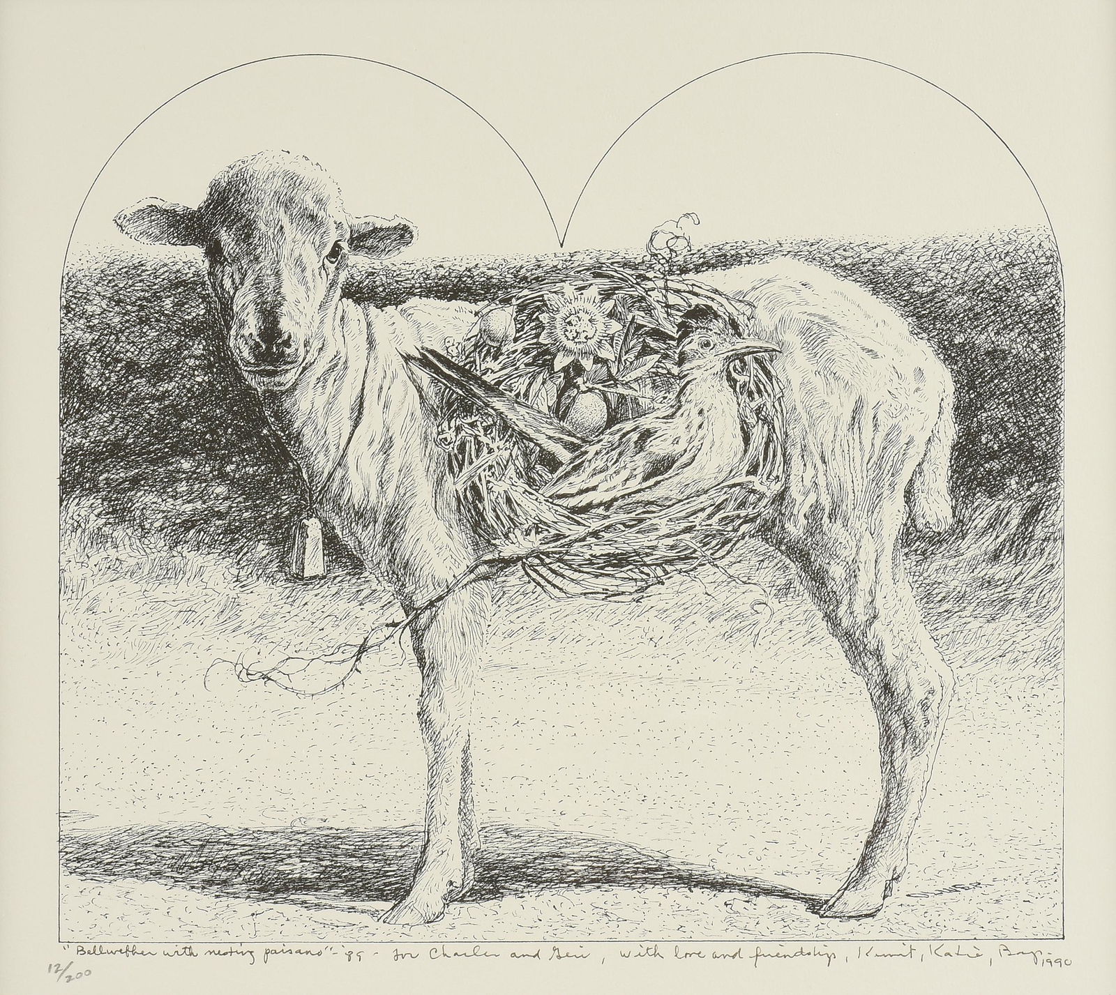 KERMIT OLIVER (American/Texas b. 1943) A PRINT, "Bellwe (1 of 11)