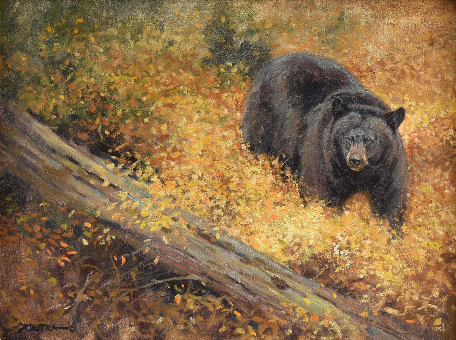 RANDAL M. DUTRA (American b. 1958) A PAINTING, "Black (1 of 13)