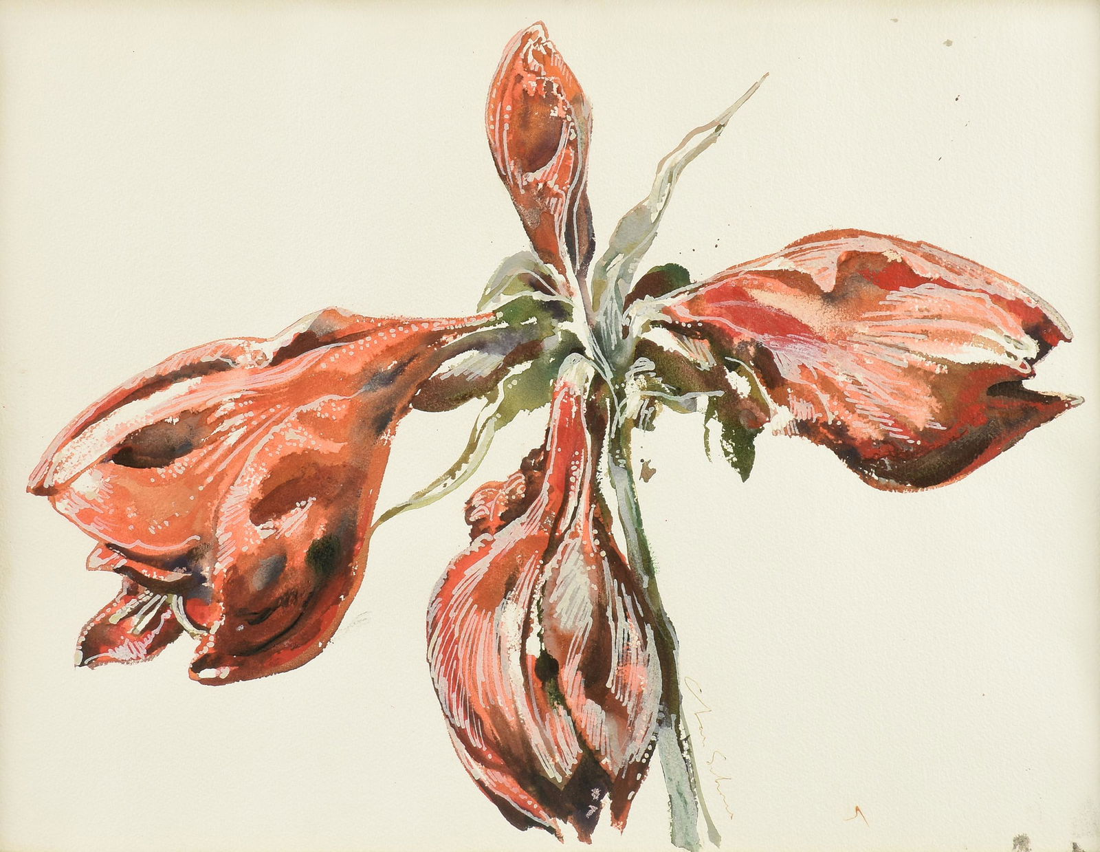 CHARLES SCHORRE (American/Texas 1925-1996) A PAINTING, (1 of 10)