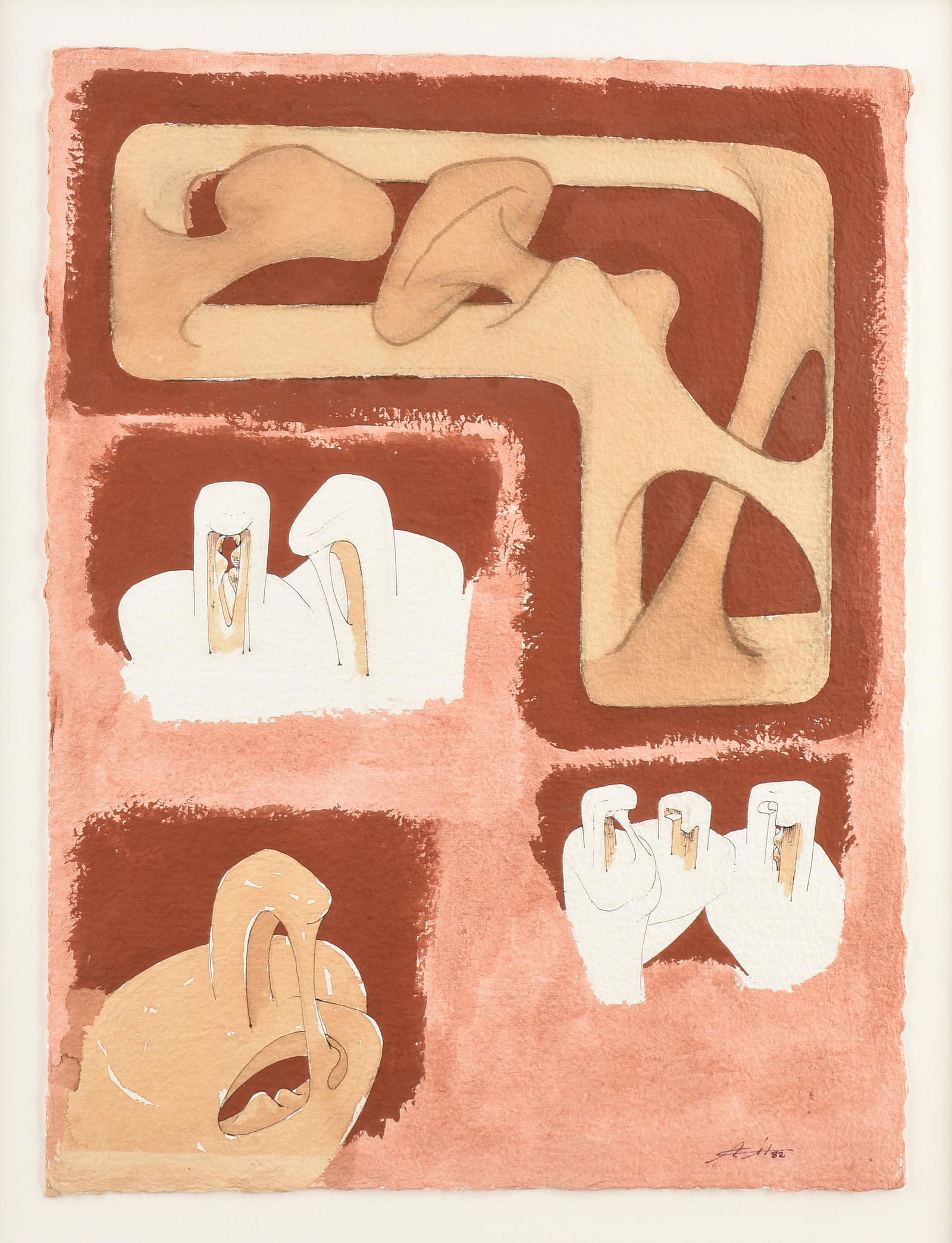 AGUSTIN CARDENAS (Cuban 1927-2001) A PAINTING, (1 of 12)