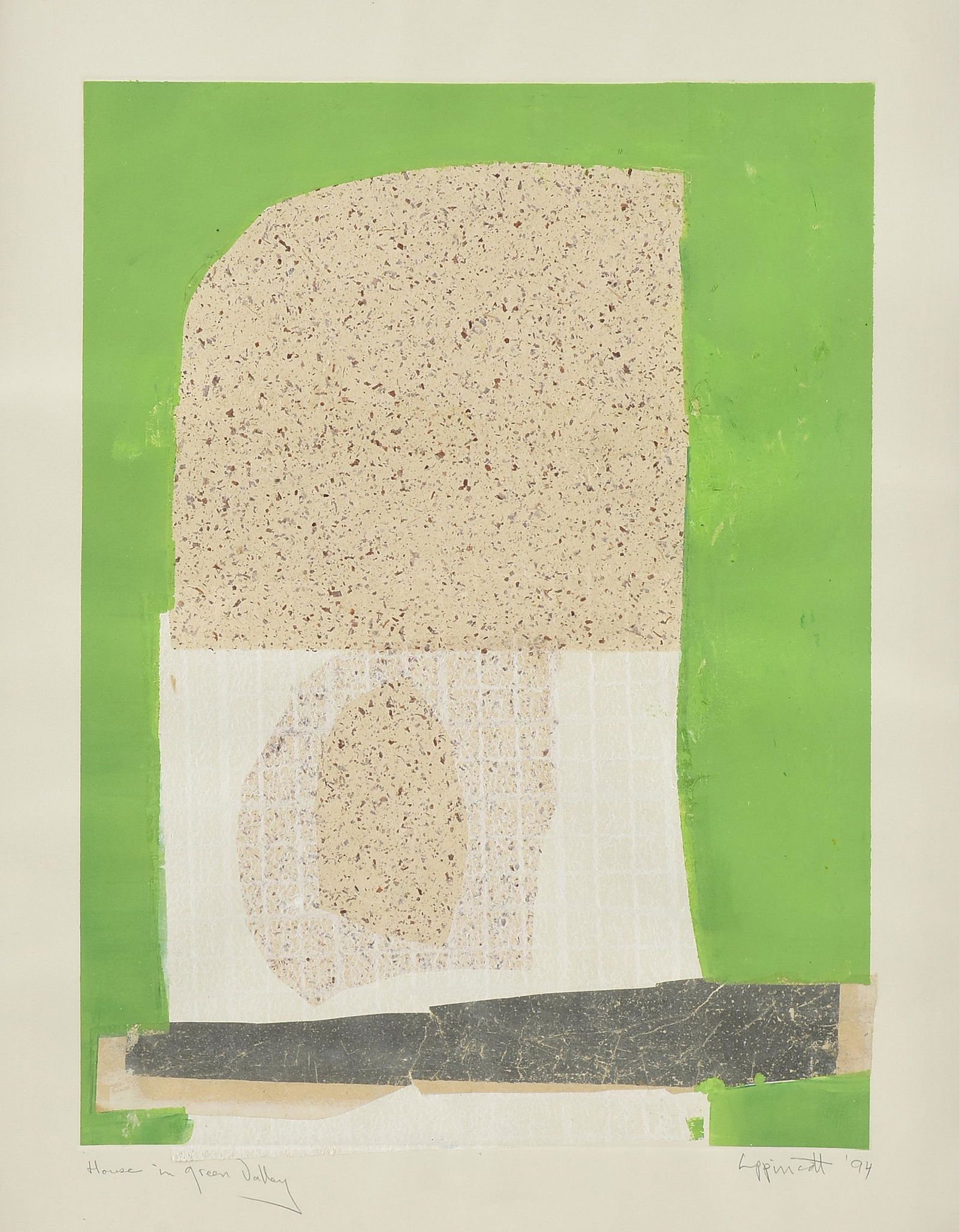 JANET LIPPINCOTT (American 1918-2007) A COLLAGE PRINT, (1 of 14)