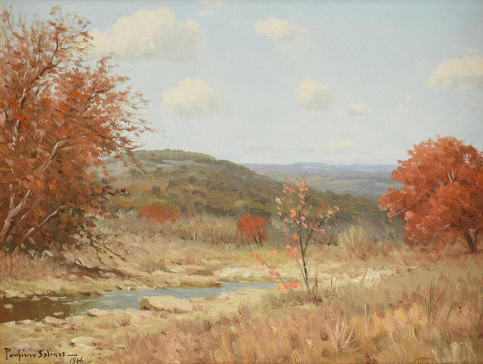 PORFIRIO SALINAS (American/Texas 1910-1973) A PAINTING, (1 of 14)