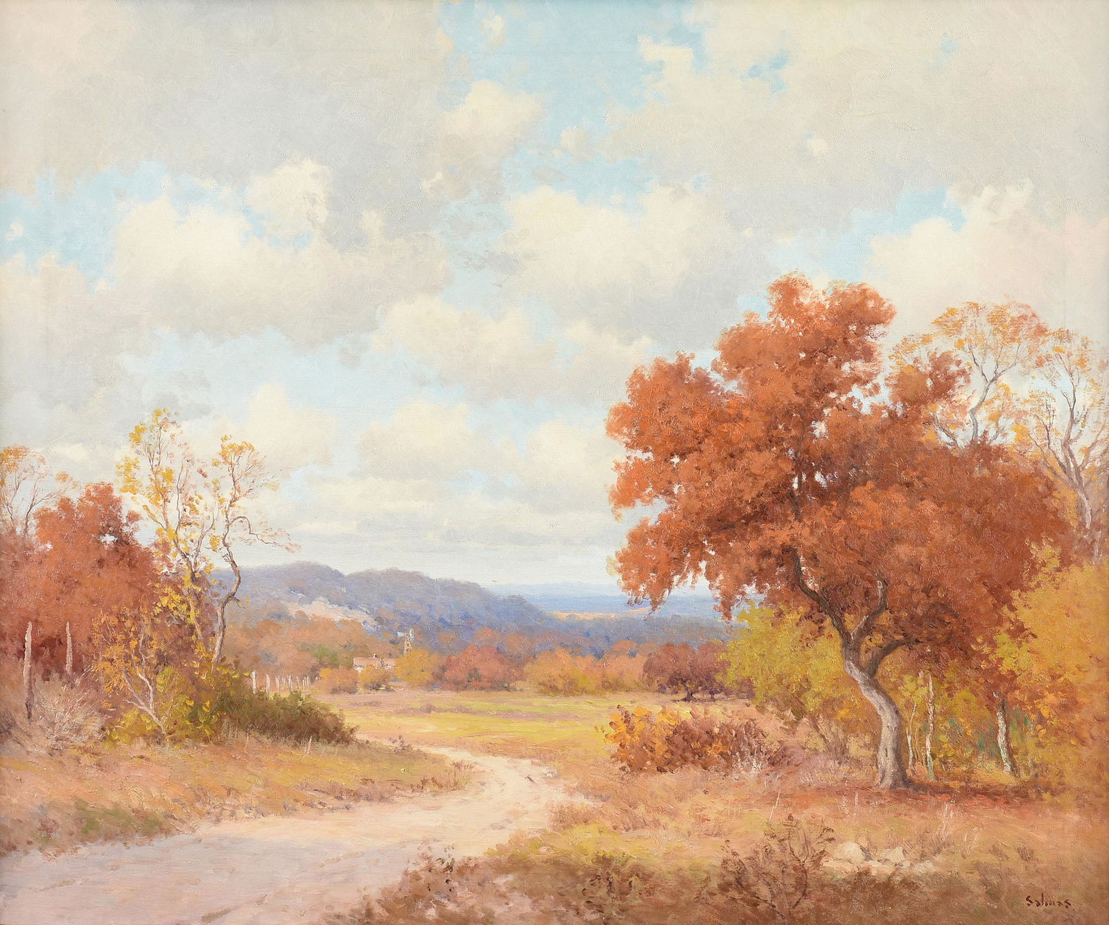 PORFIRIO SALINAS (American/Texas 1910-1973) A PAINTING, (1 of 14)