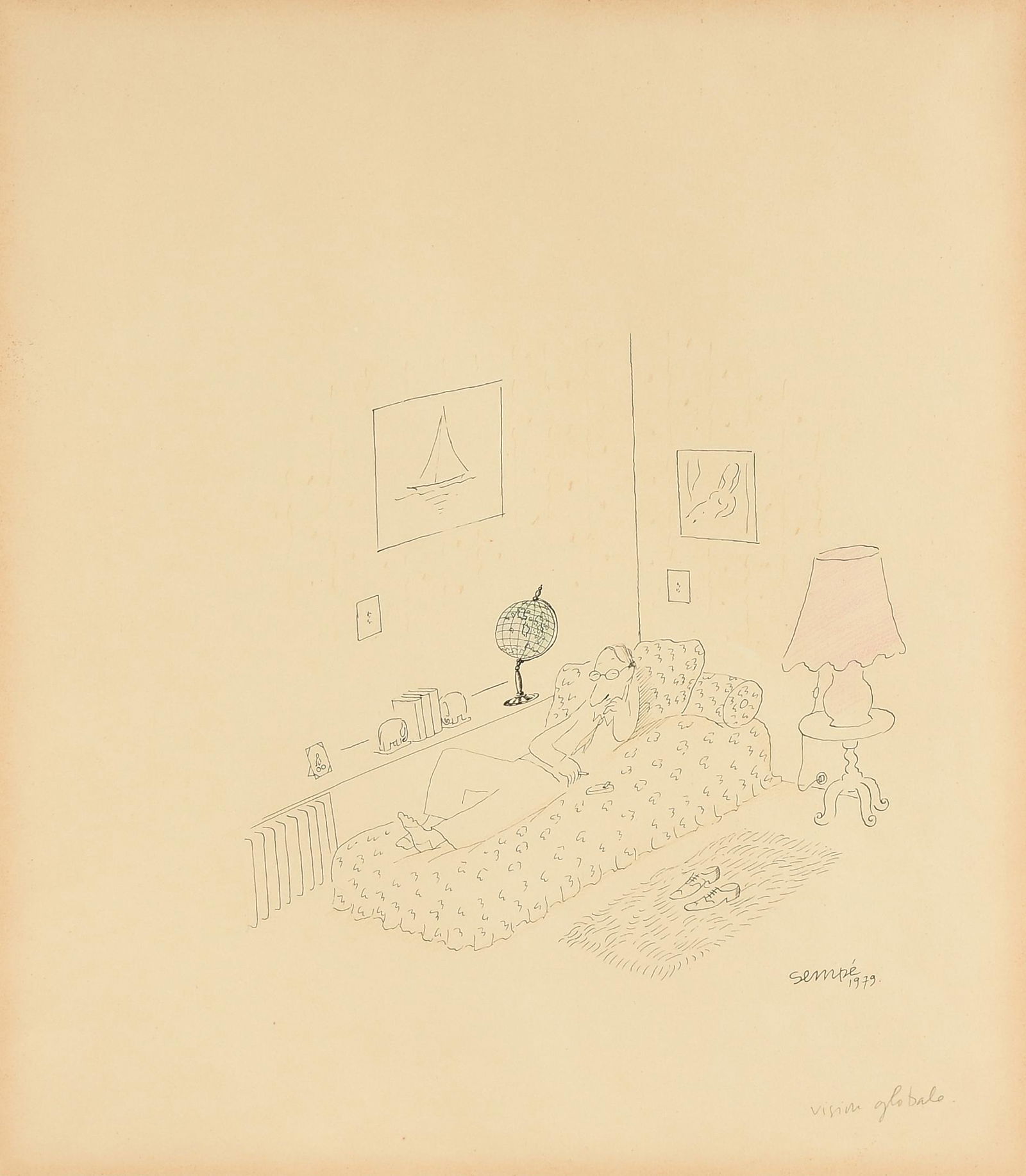 JEAN JACQUES SEMPÉ (French b. 1932) A DRAWING, (1 of 9)