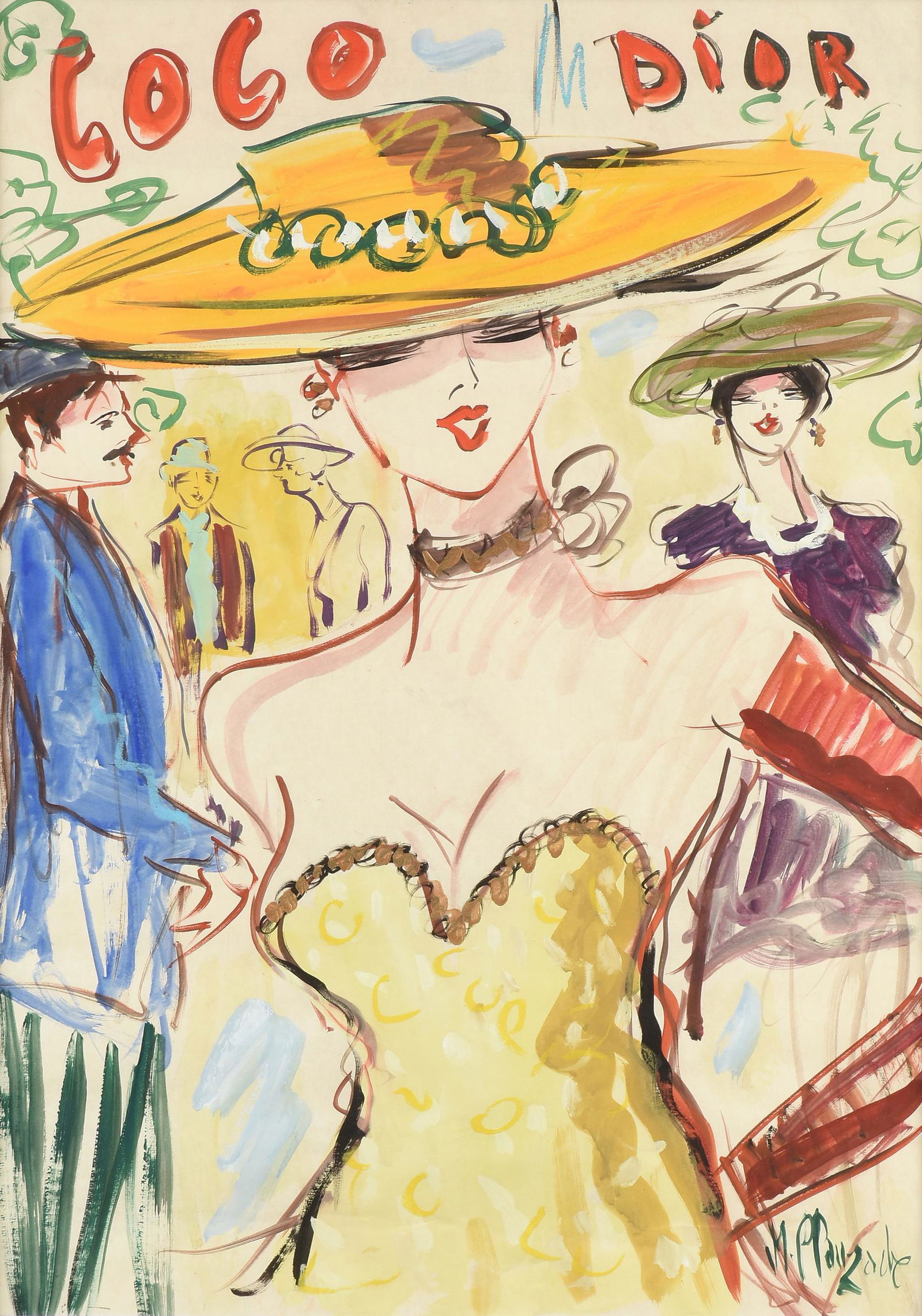 MARC CLAUZADE (French b. 1957) A PAINTING, "Coco in (1 of 14)